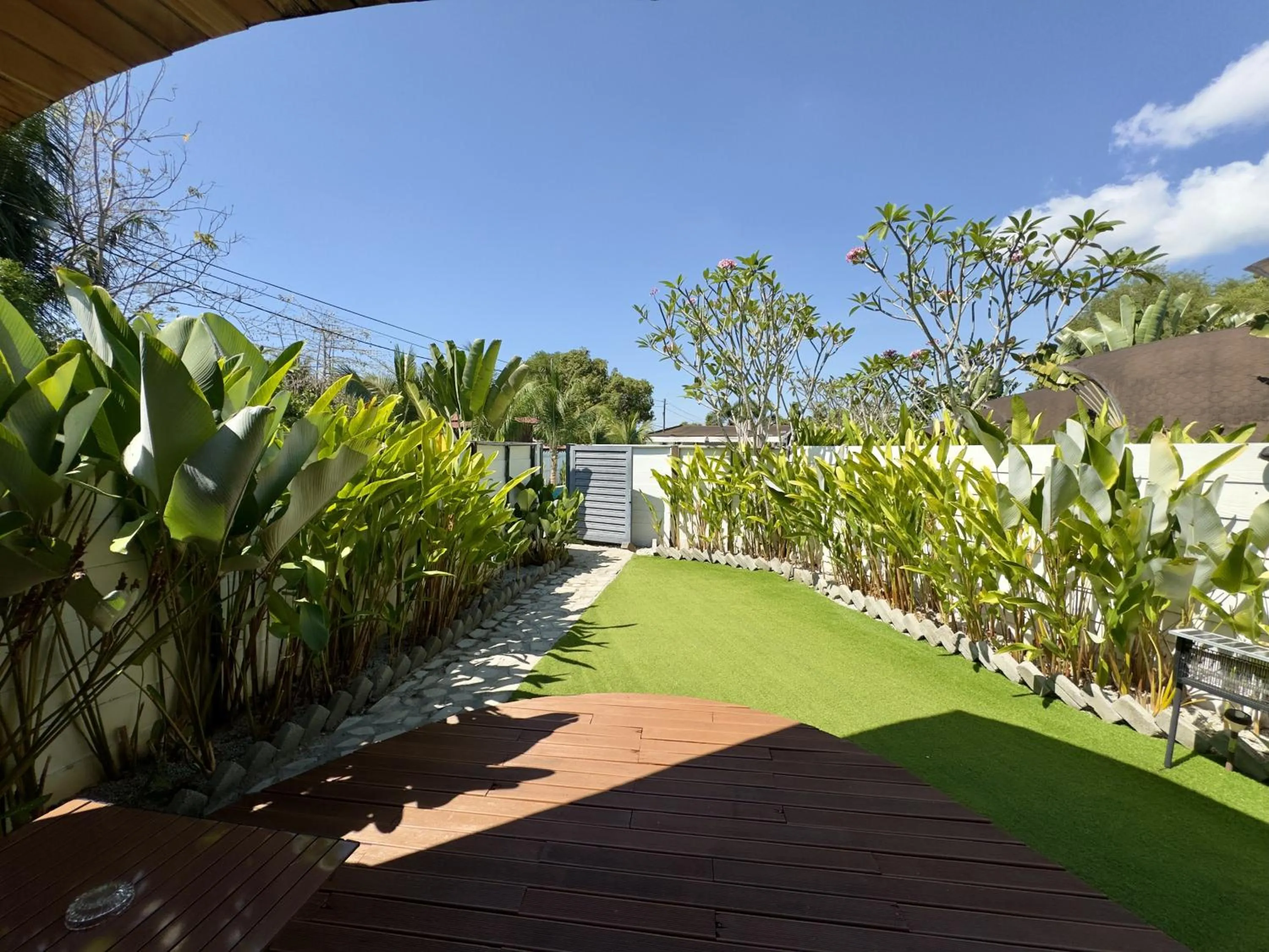 Garden view in Found Mansion