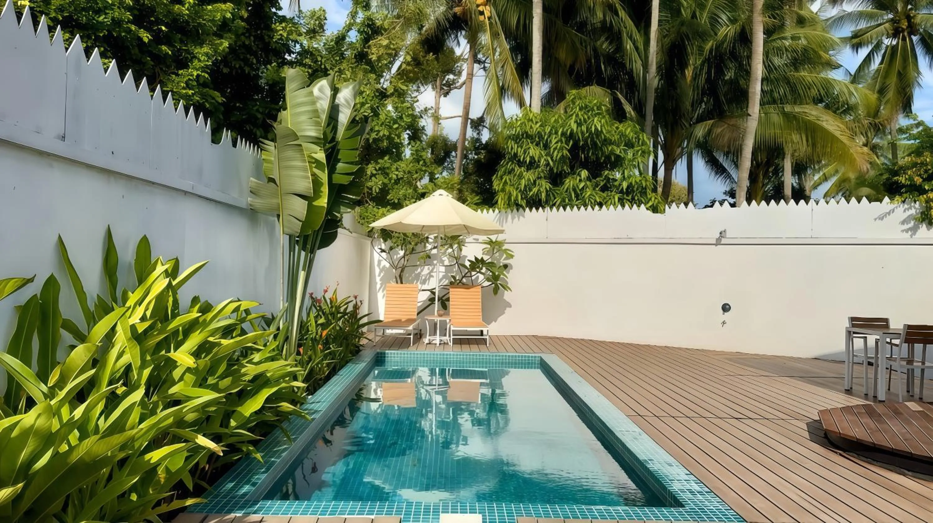 Swimming pool in Found Mansion