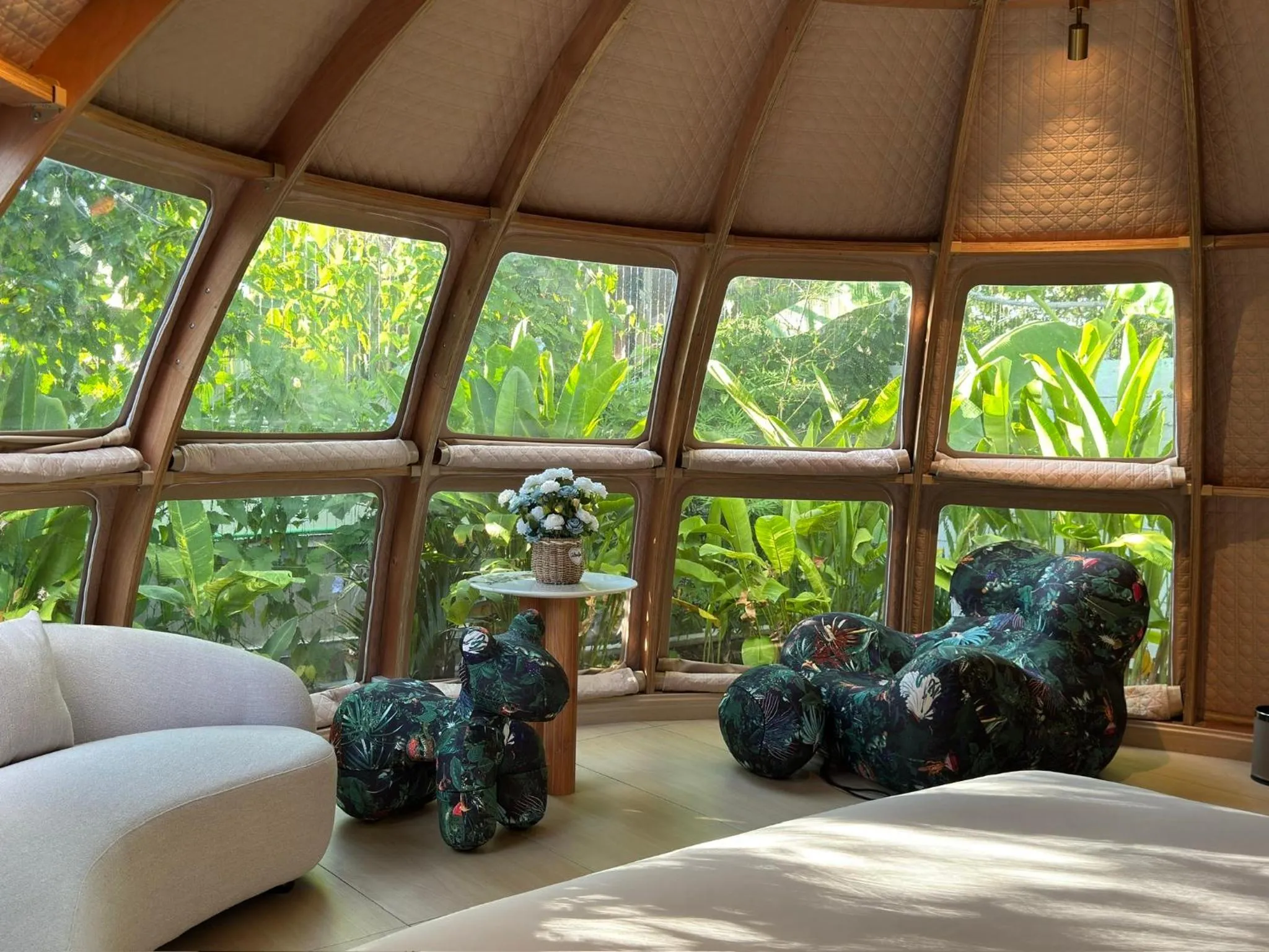 Seating area in Found Mansion