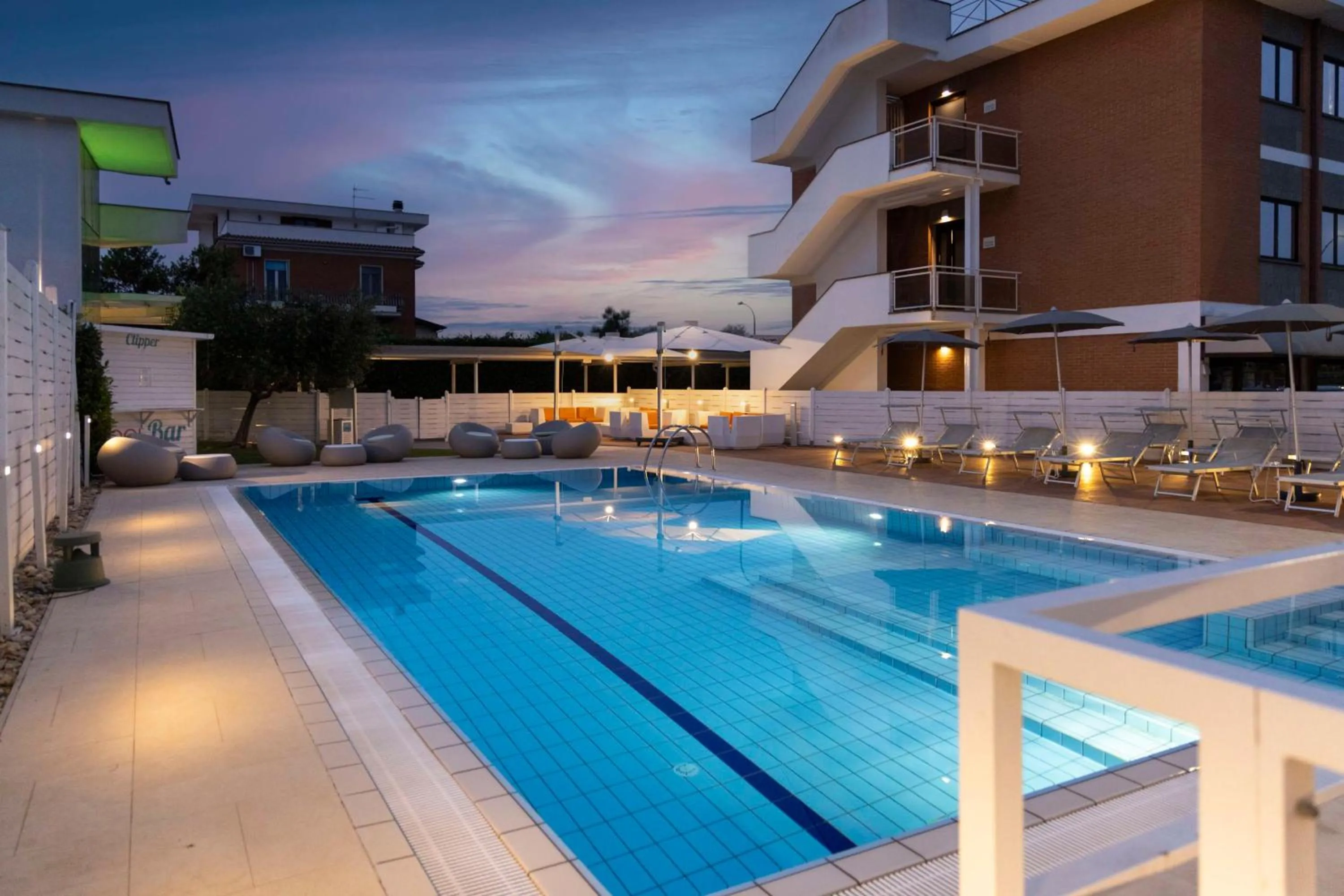 Pool view in Best Western Hotel Rome Airport