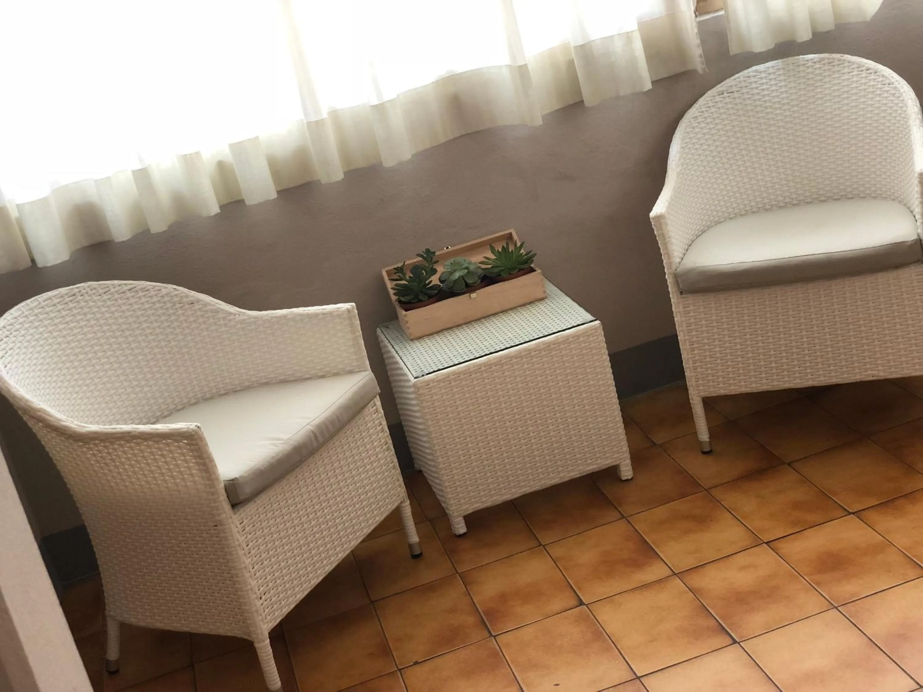 Communal lounge/ TV room in Hotel Lukas Vegetarian & Vegan