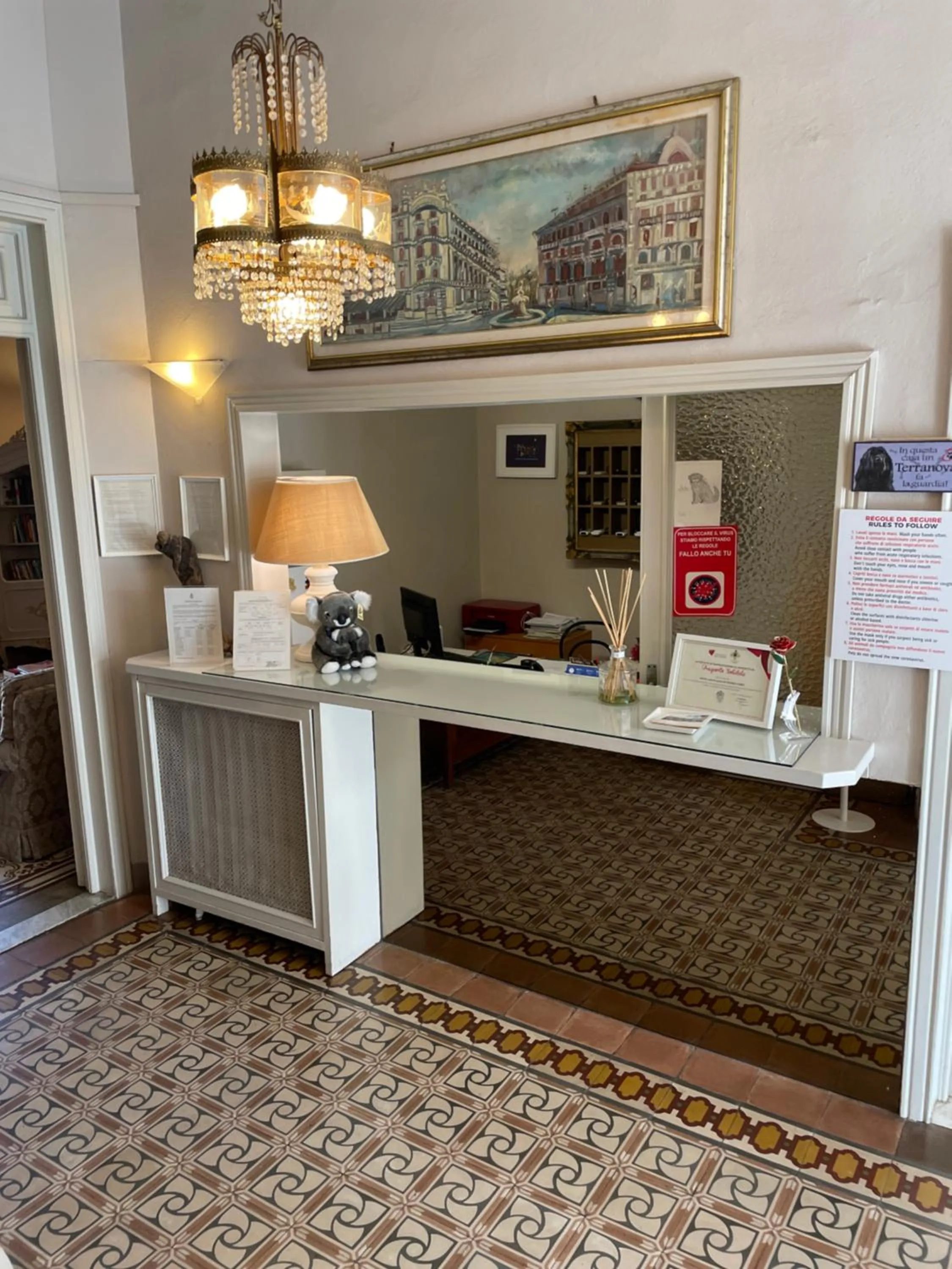 Lobby or reception in Hotel Lukas Vegetarian & Vegan