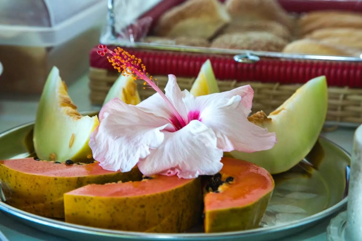 Buffet breakfast in Pousada Blue Ocean