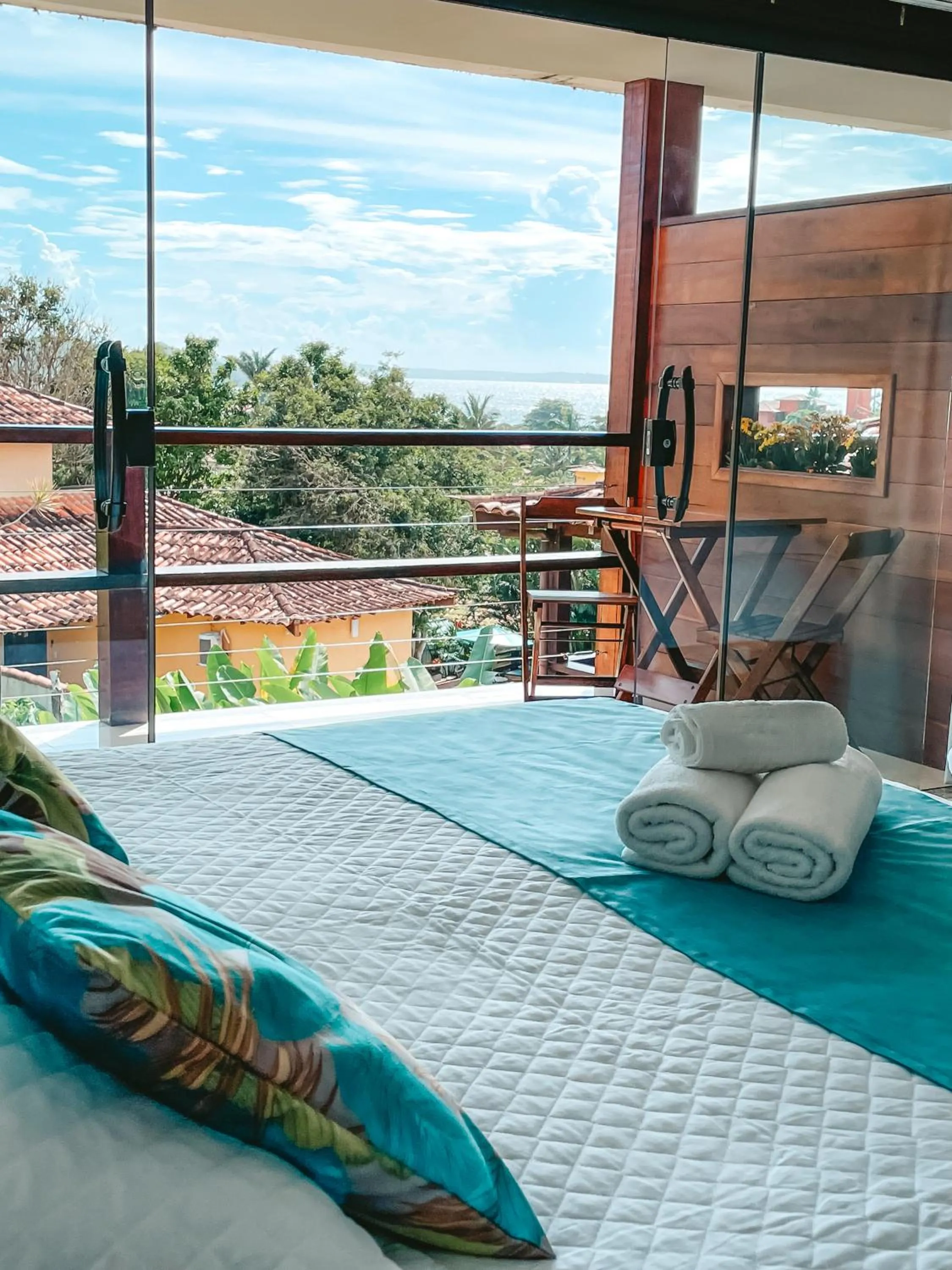 Bed in Pousada Blue Ocean