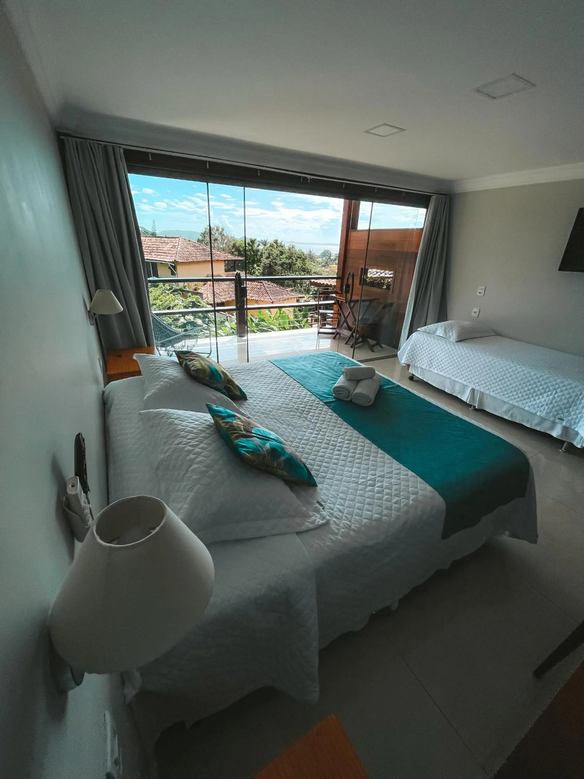 Bed in Pousada Blue Ocean