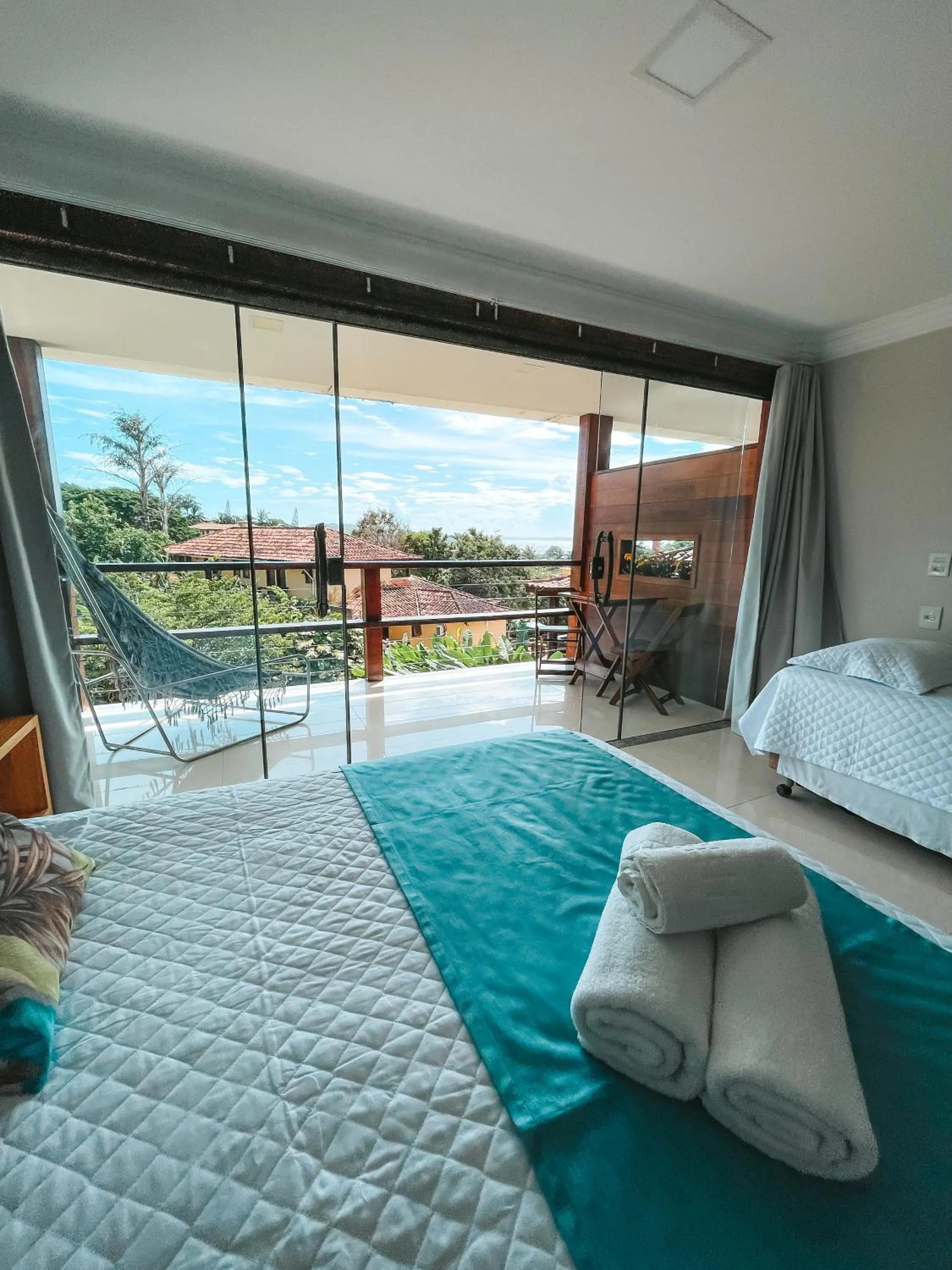 Bed in Pousada Blue Ocean