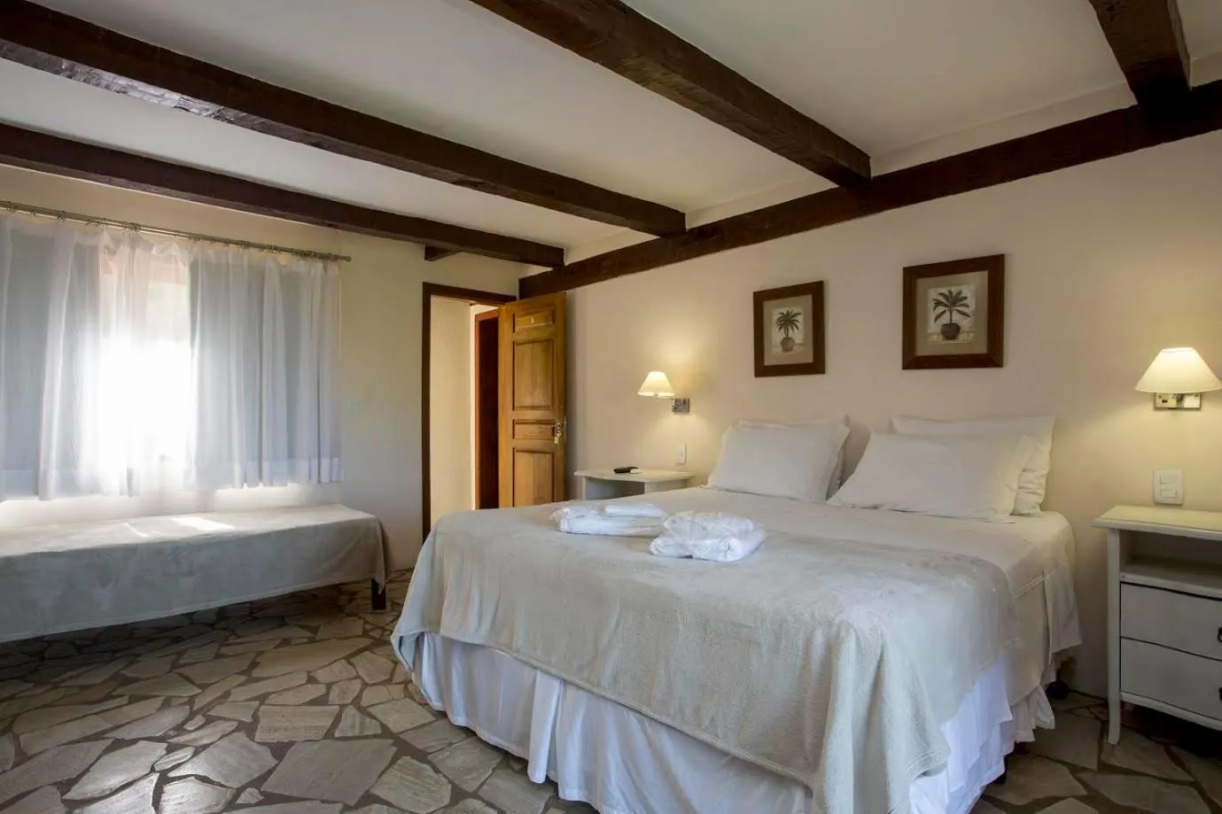 Bed in Pousada Blue Ocean