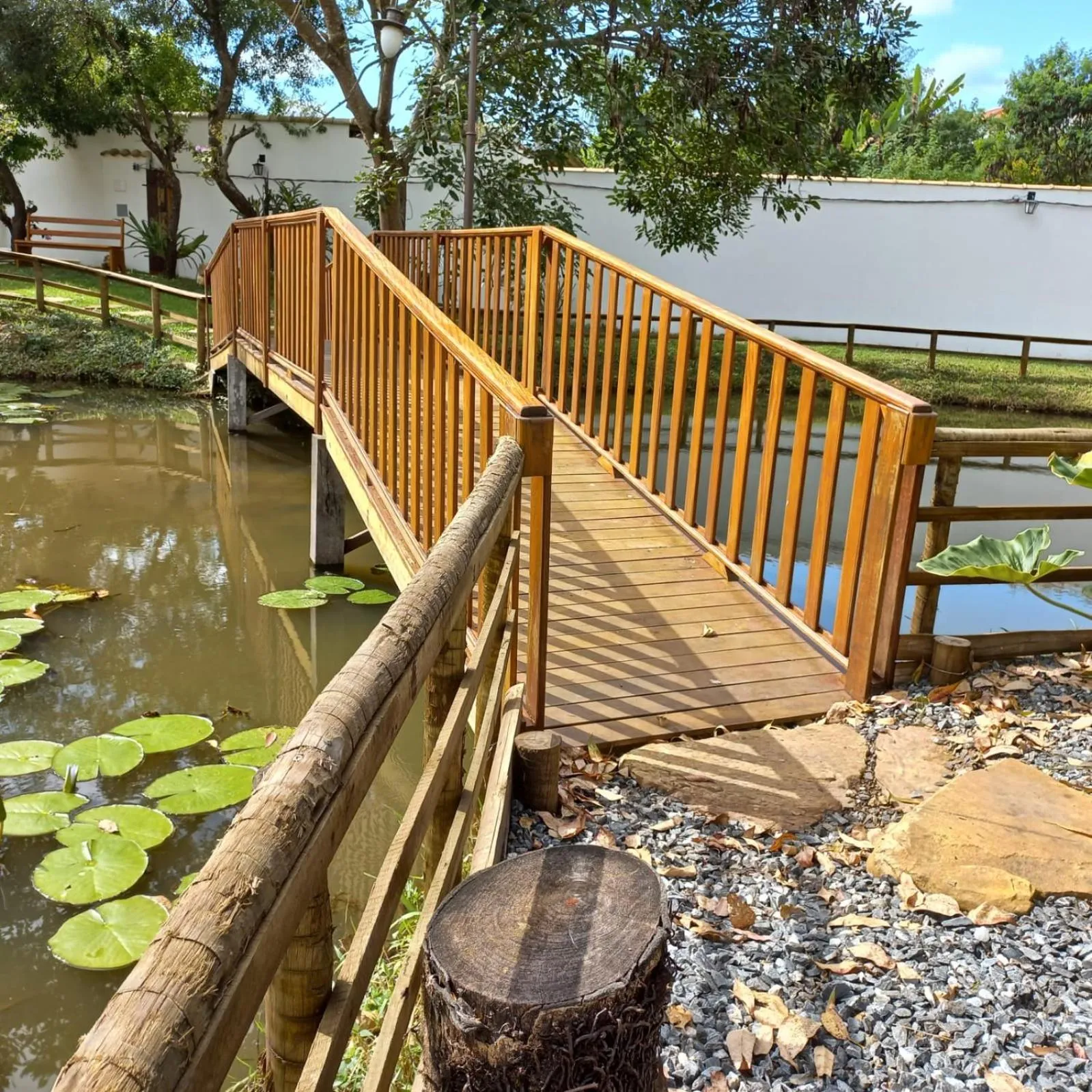 Garden view in Pousada Olaria - Chalés e Suítes