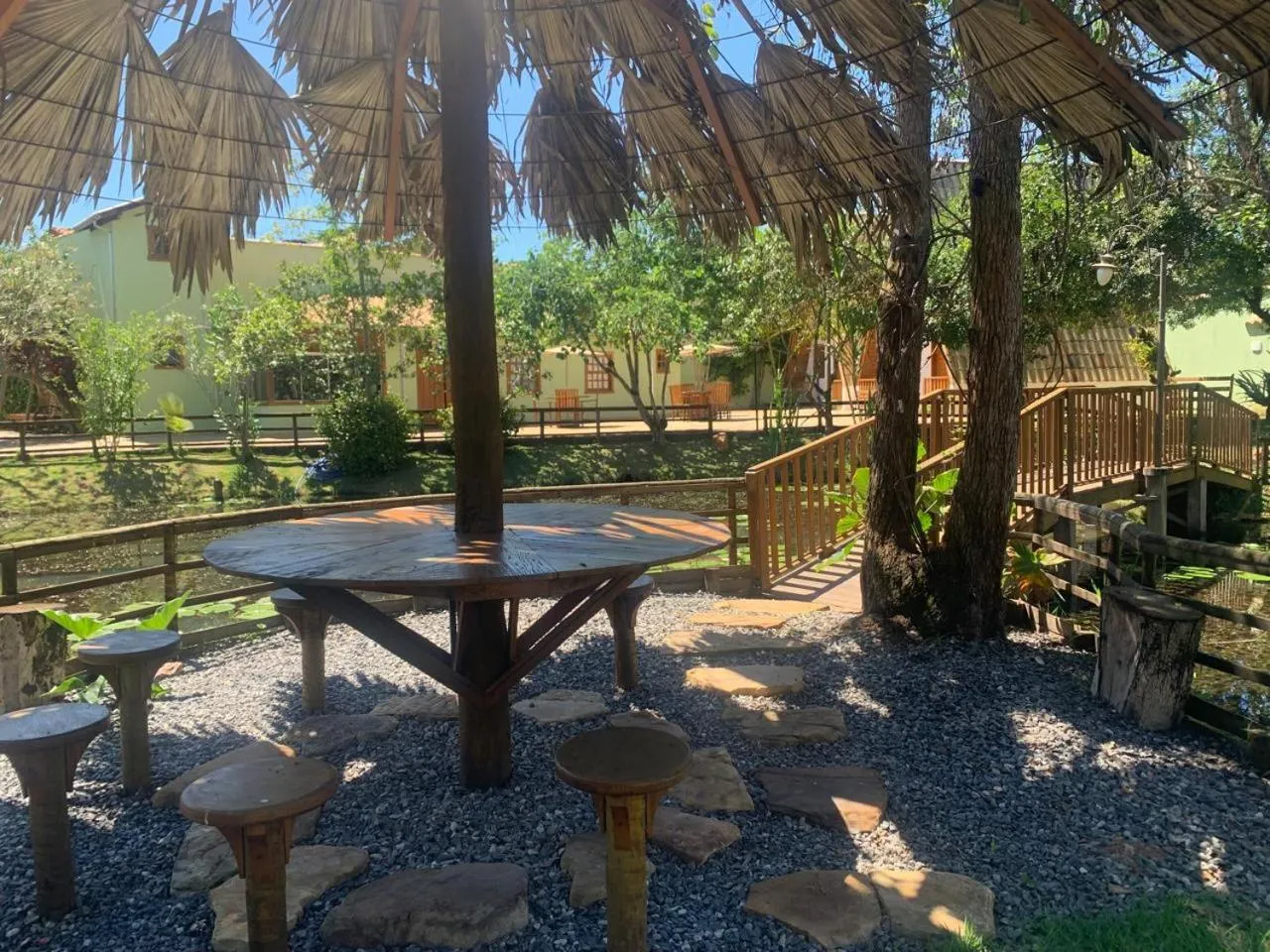 Inner courtyard view in Pousada Olaria - Chalés e Suítes
