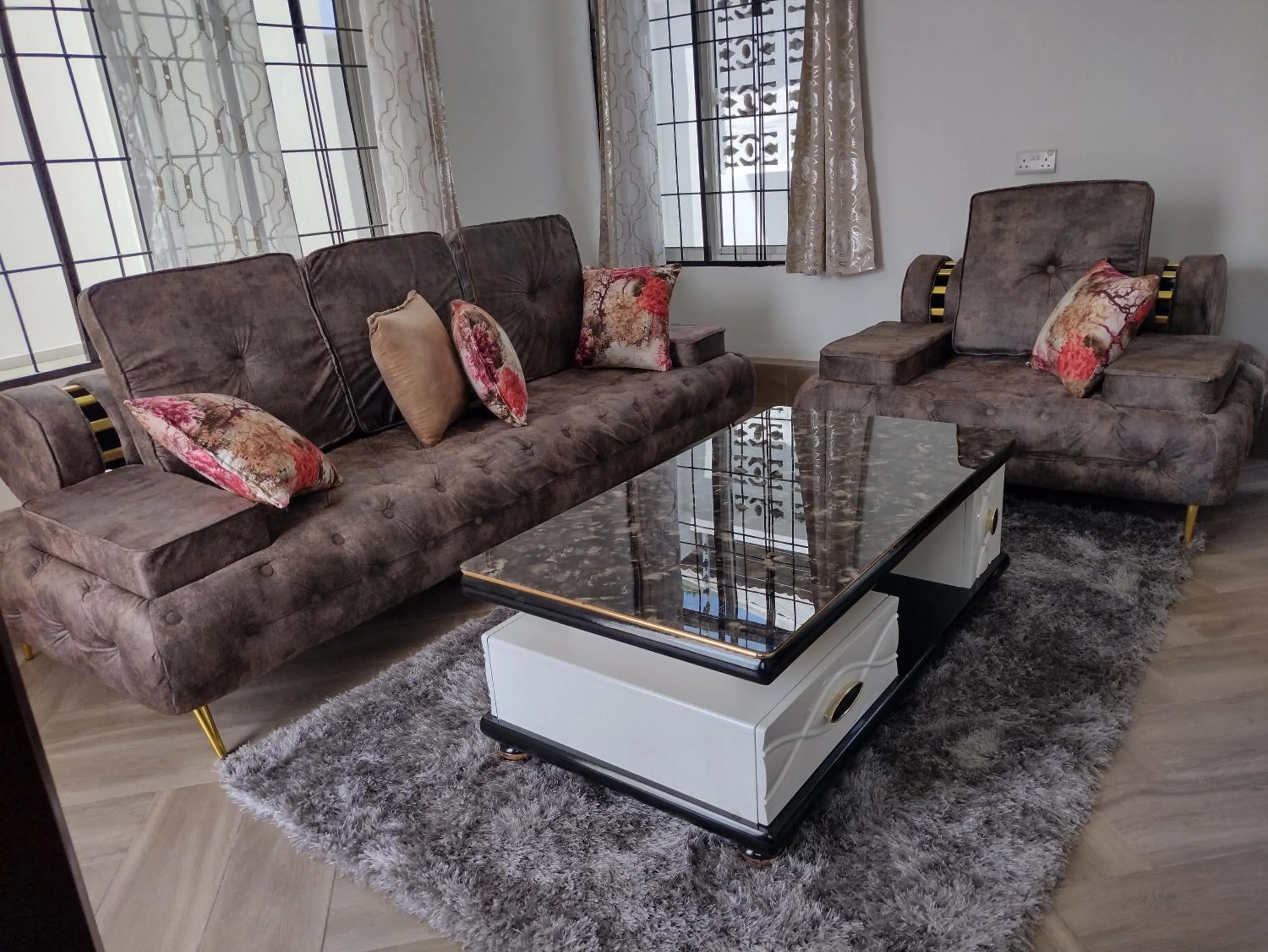 Living room in Mkamiti Villa - Airport Hotel with Free Shuttle