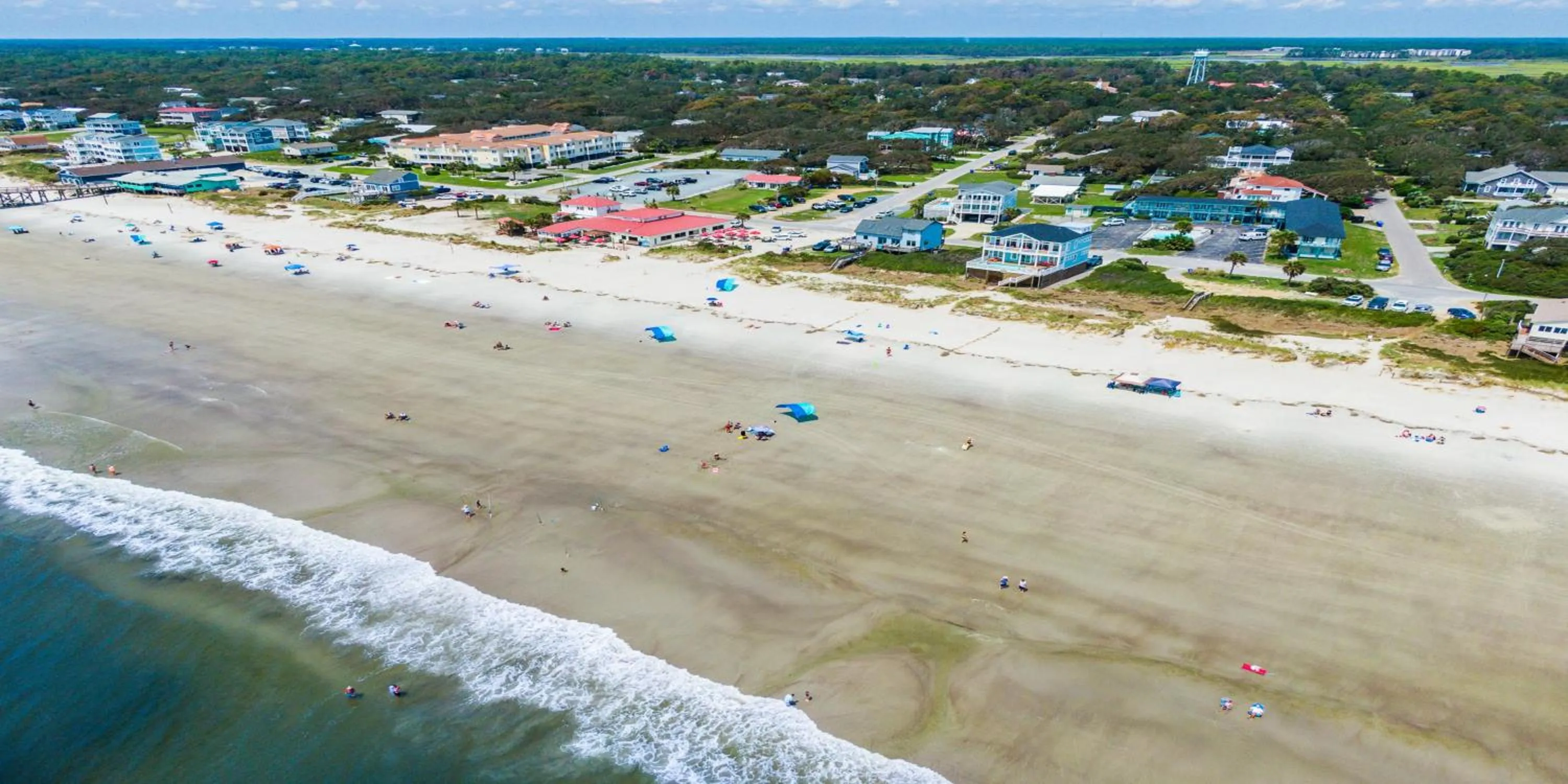 Bird's eye view in The Beach House at Oak Island by Carolina Resorts