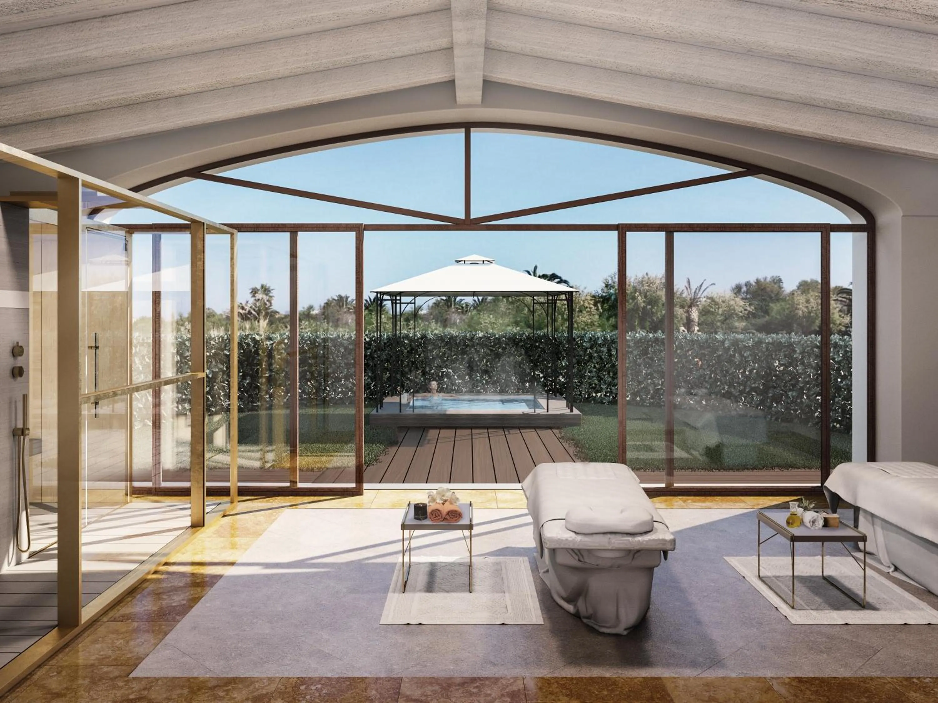 Patio in Hotel Abi d'Oru