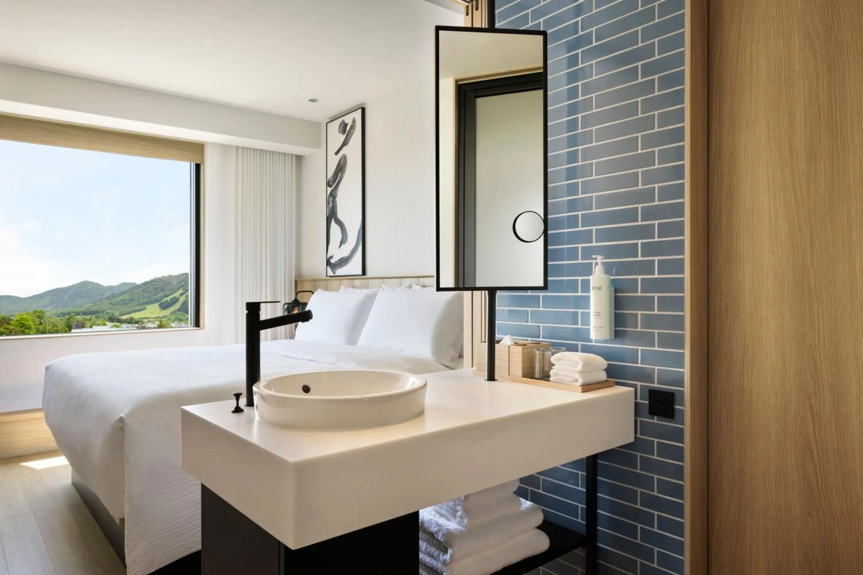 Bathroom, Bed in Fairfield by Marriott Hokkaido Minamifurano