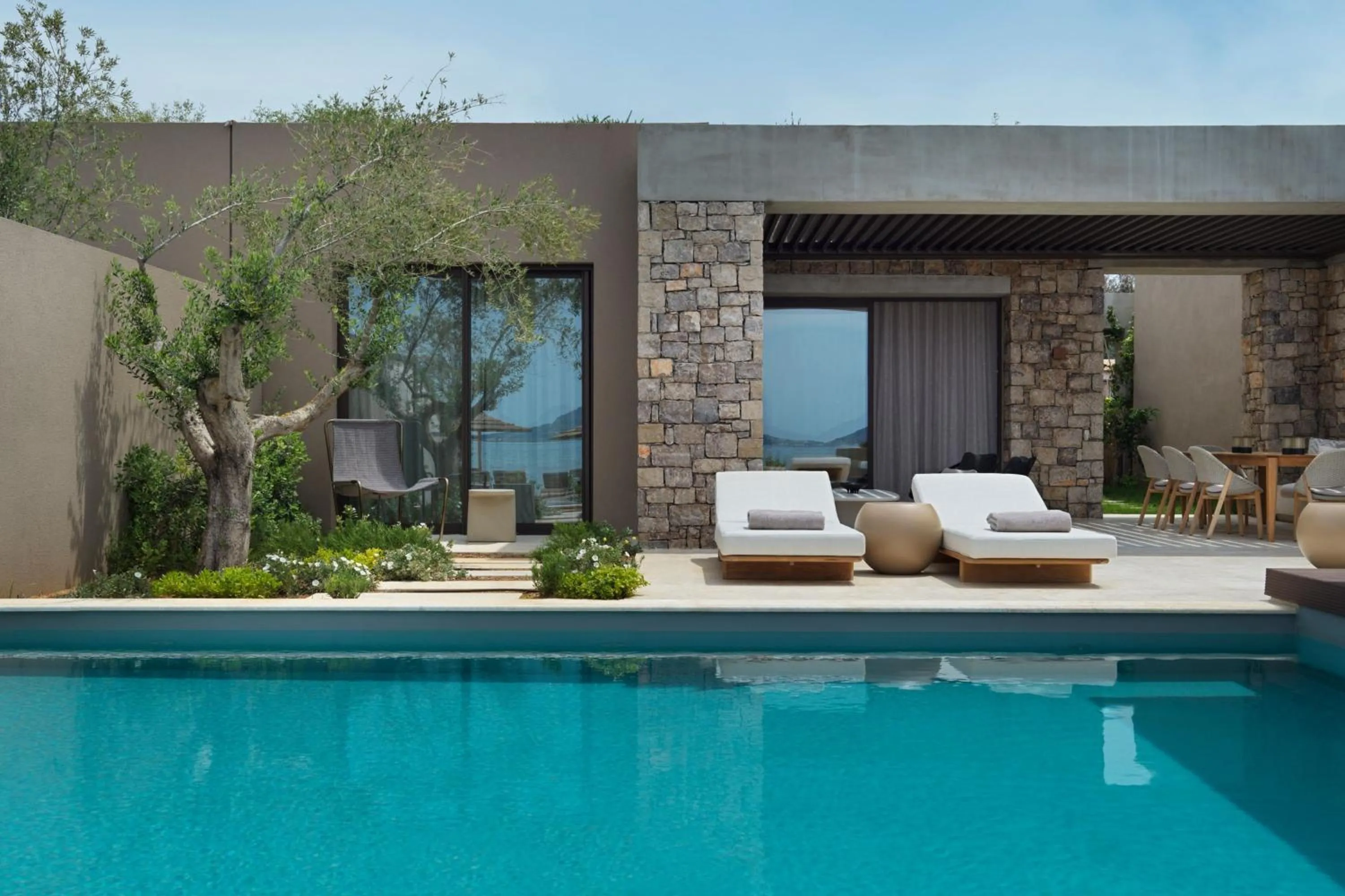 Swimming pool in W Costa Navarino