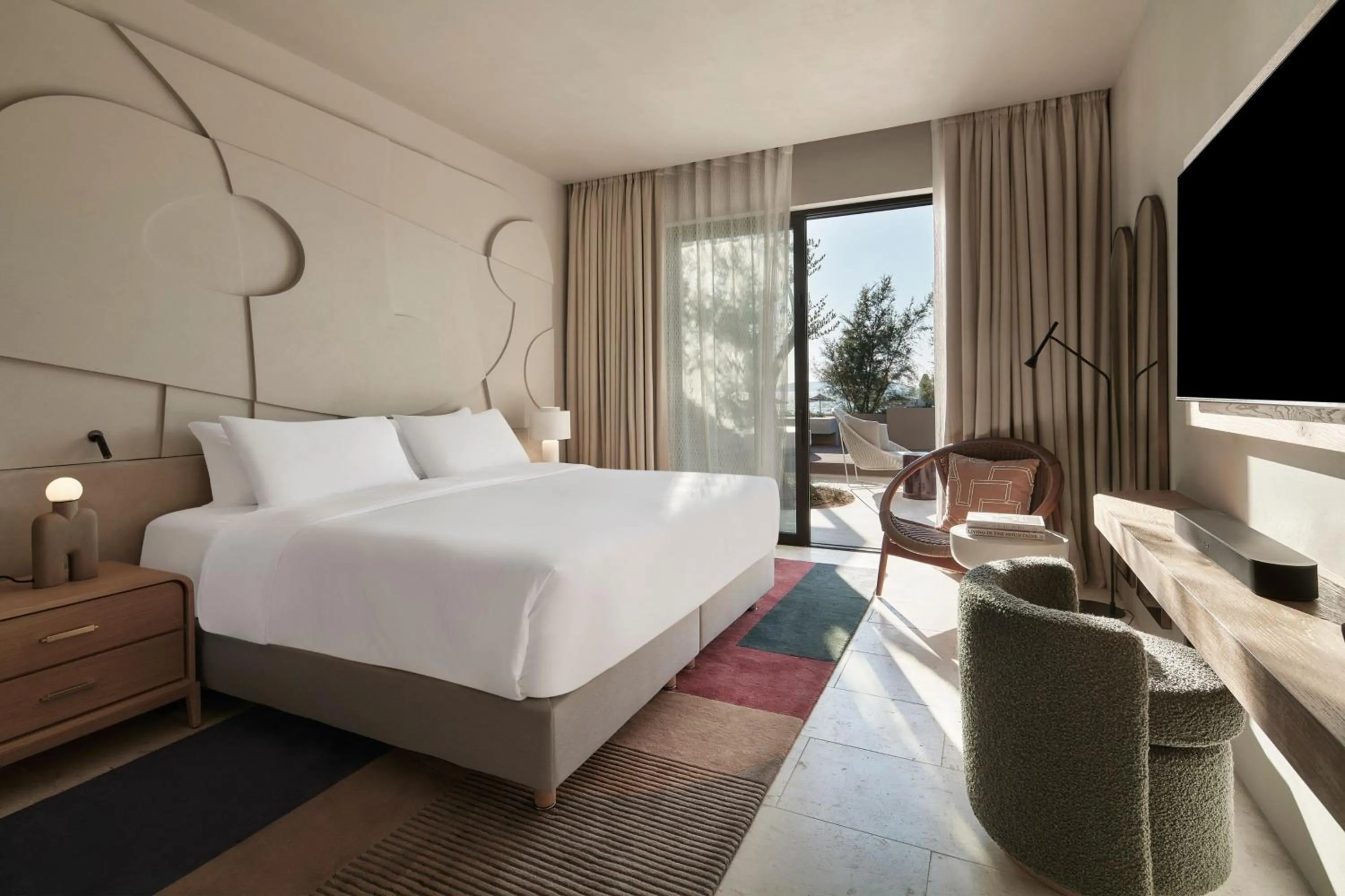 Bedroom, Bed in W Costa Navarino