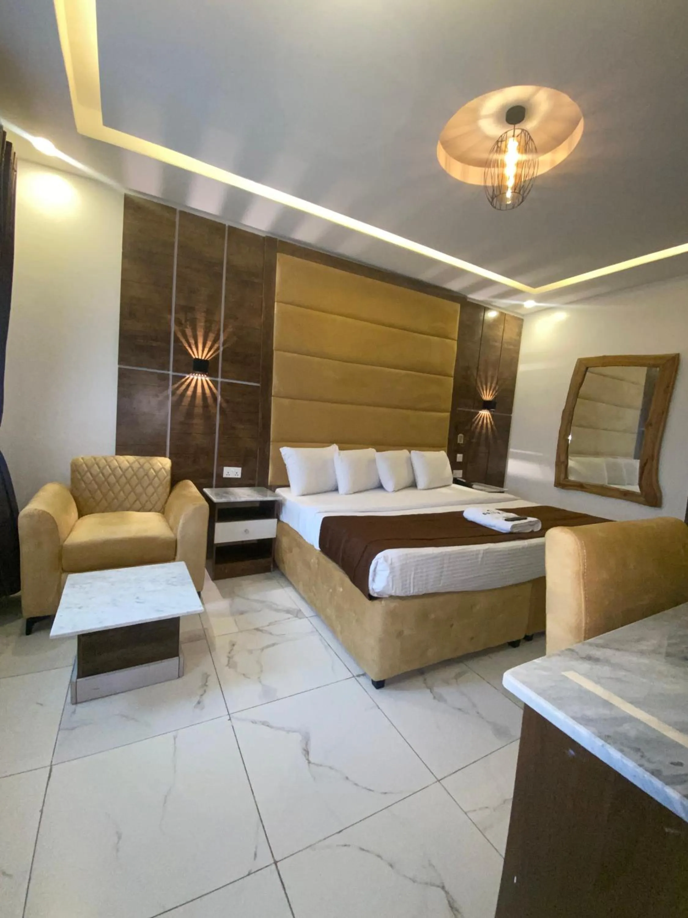 Bed in Presken Hotel White House, Lekki, Lagos