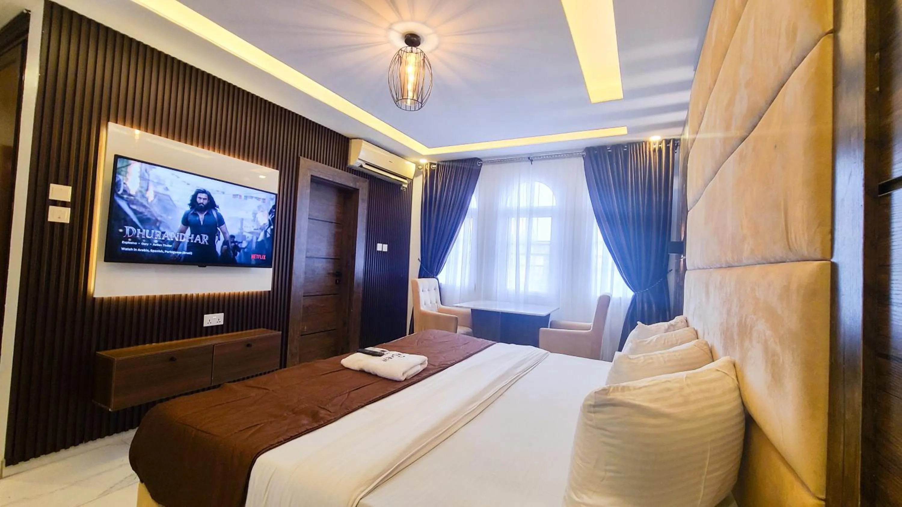 Bed in Presken Hotel White House, Lekki, Lagos