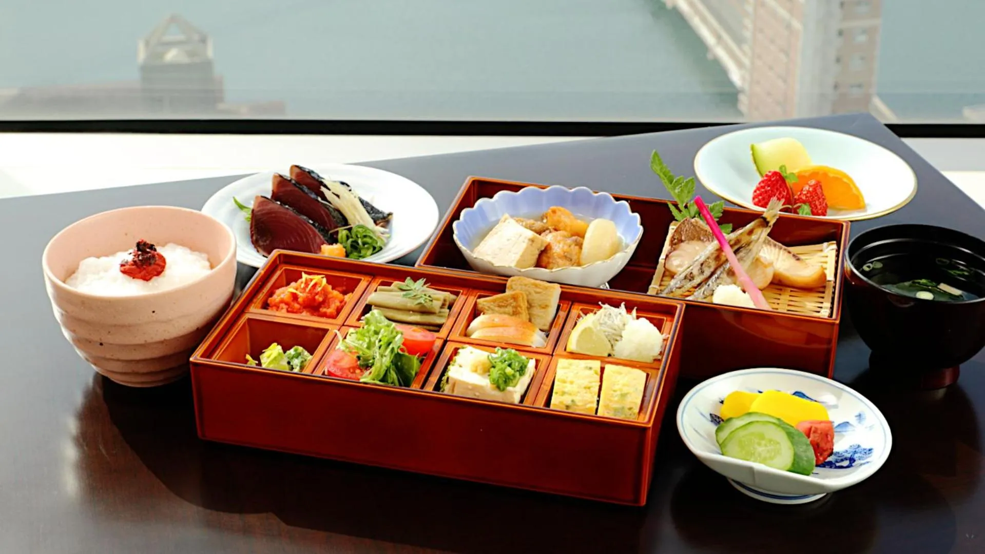 Asian breakfast in Hotel Nikko Kochi Asahi Royal