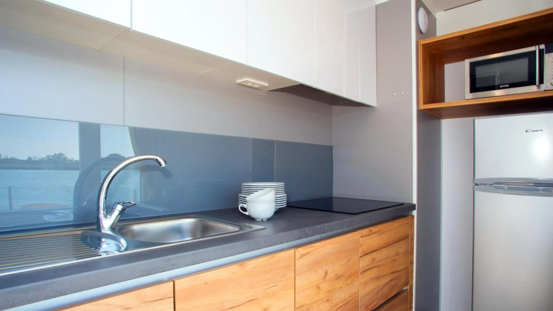 Kitchen or kitchenette in Hotel Marina Uno