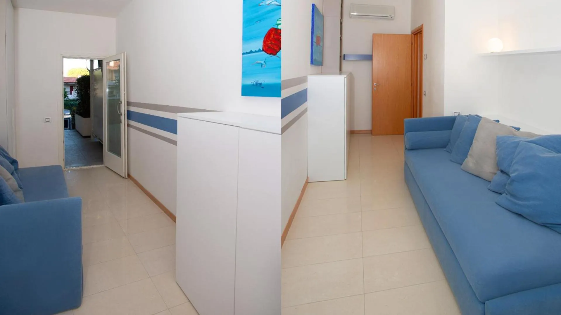 Bed in Hotel Marina Uno