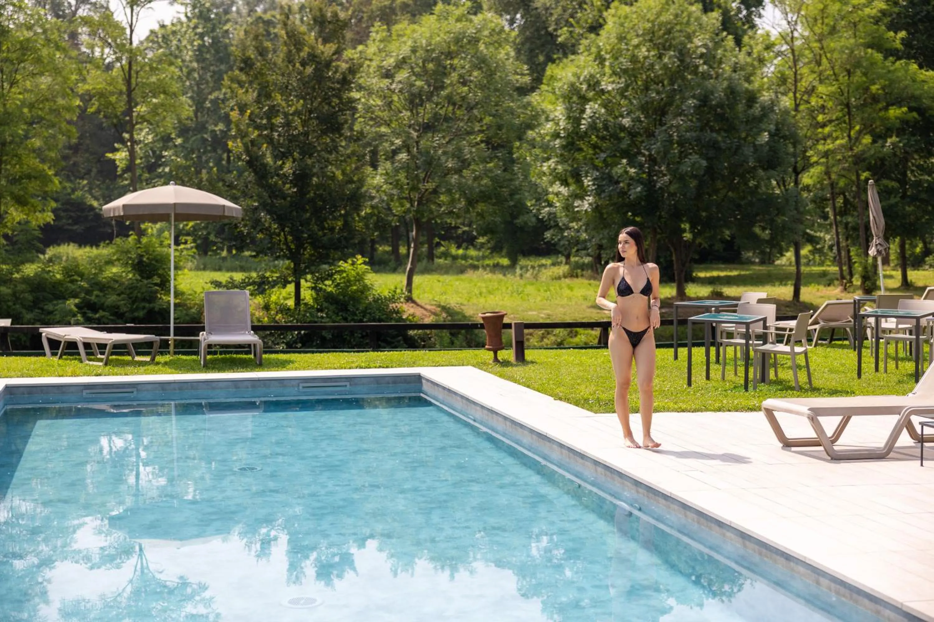 Swimming pool in Hotel Il Corazziere