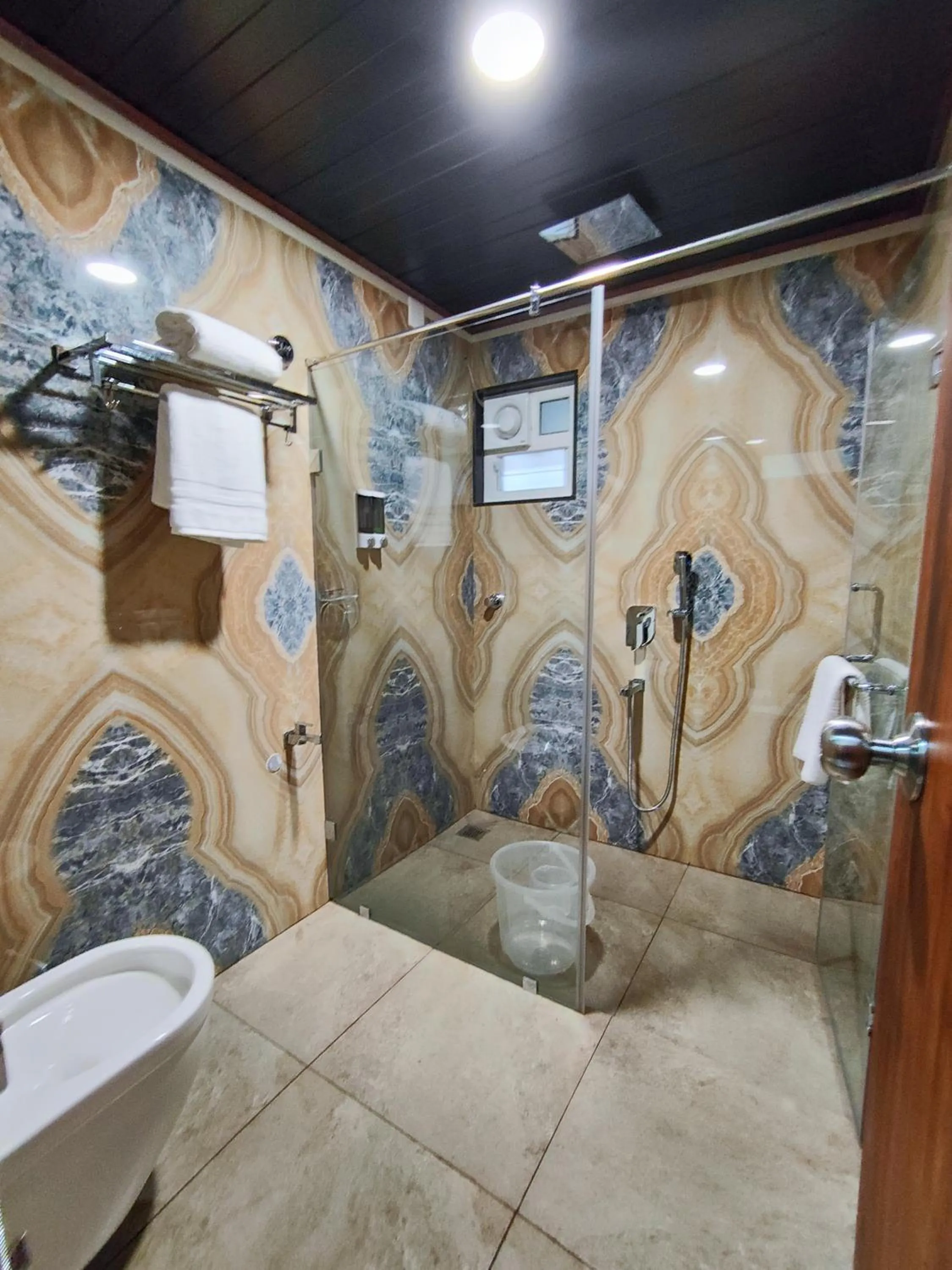 Shower in Hotel Udupi Inn, Udupi