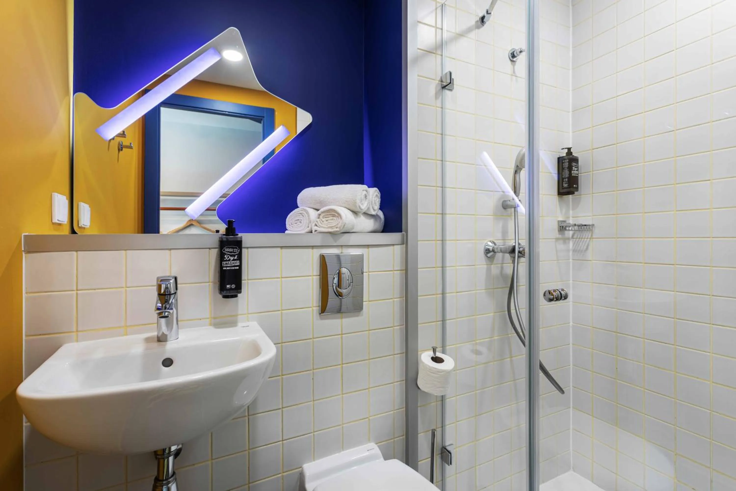 Bathroom in ibis budget Tbilisi Center