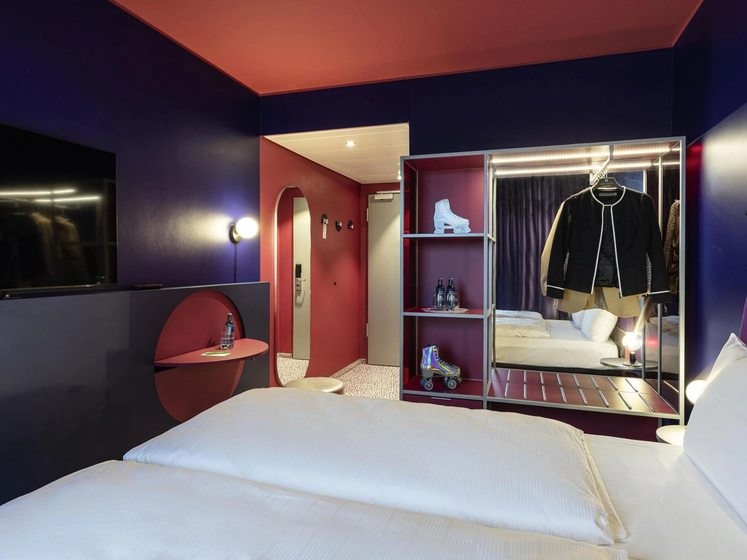 Bedroom, Bed in ibis Styles Muenchen Perlach