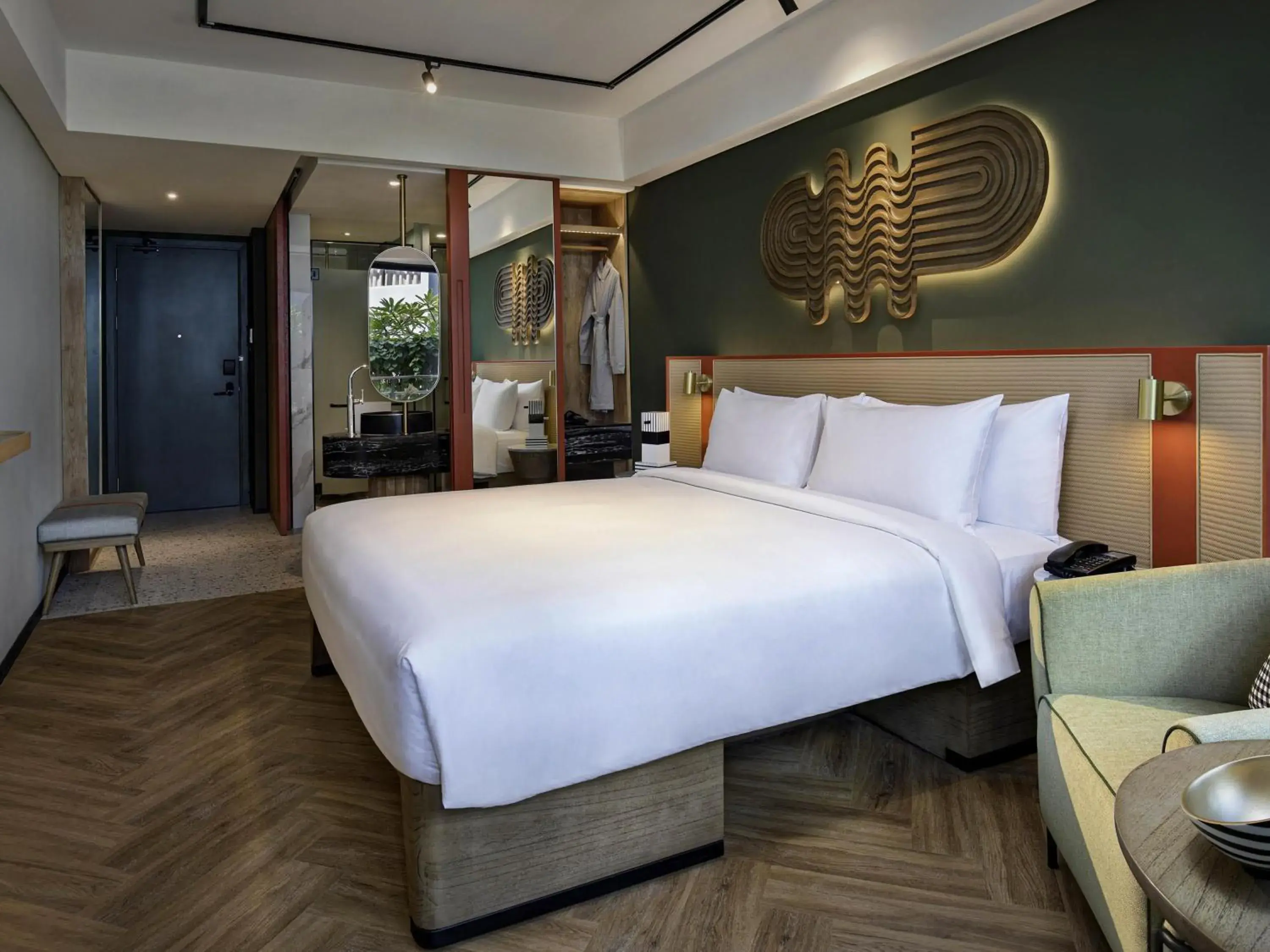 Comfort King Room with Balcony with Unlimited Self-Service Laundry in Tribe Bali Kuta Beach Comfort King Room with Balcony with Unlimited Self-Service Laundry in Tribe Bali Kuta Beach