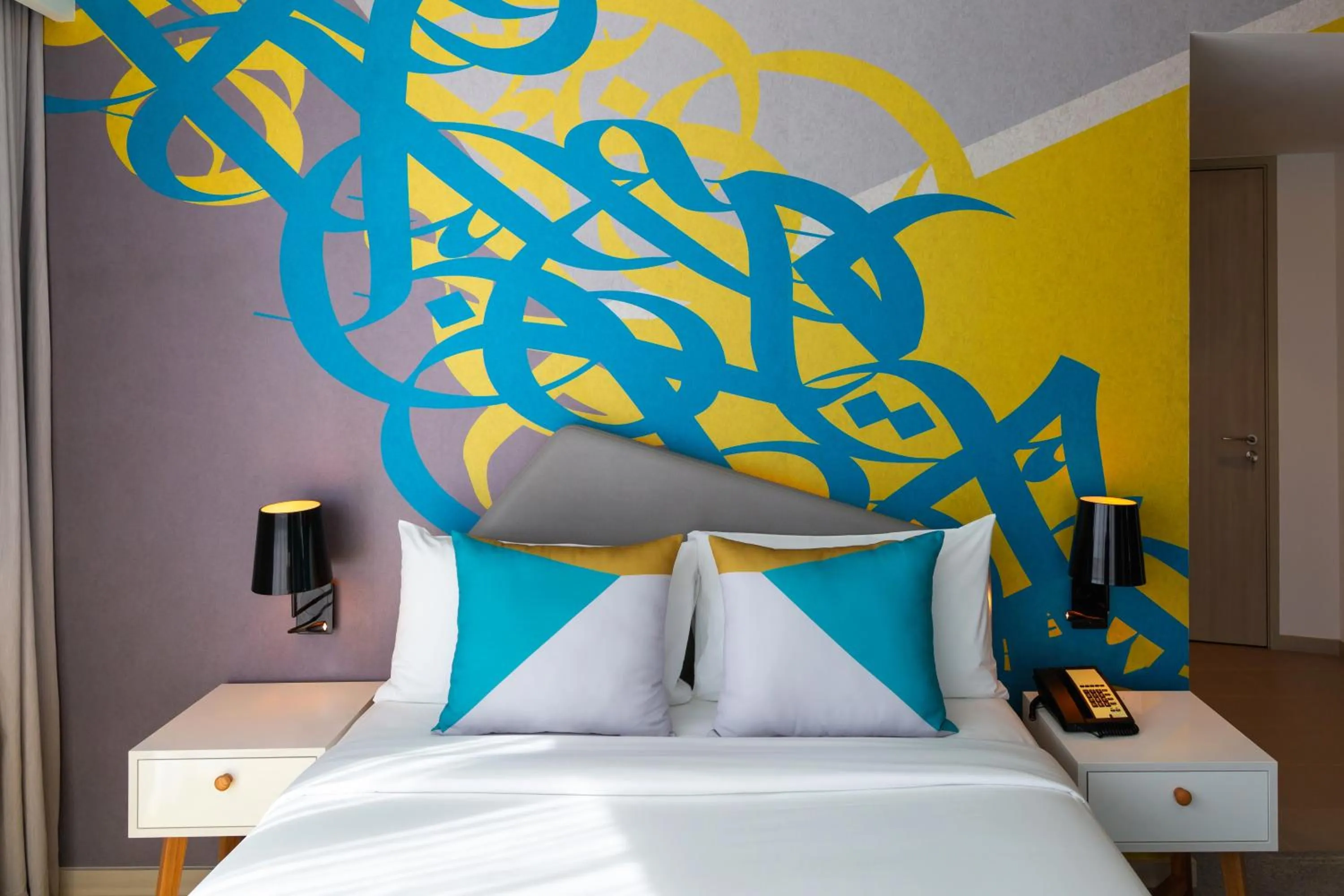 Bed in ibis Styles Dubai Deira