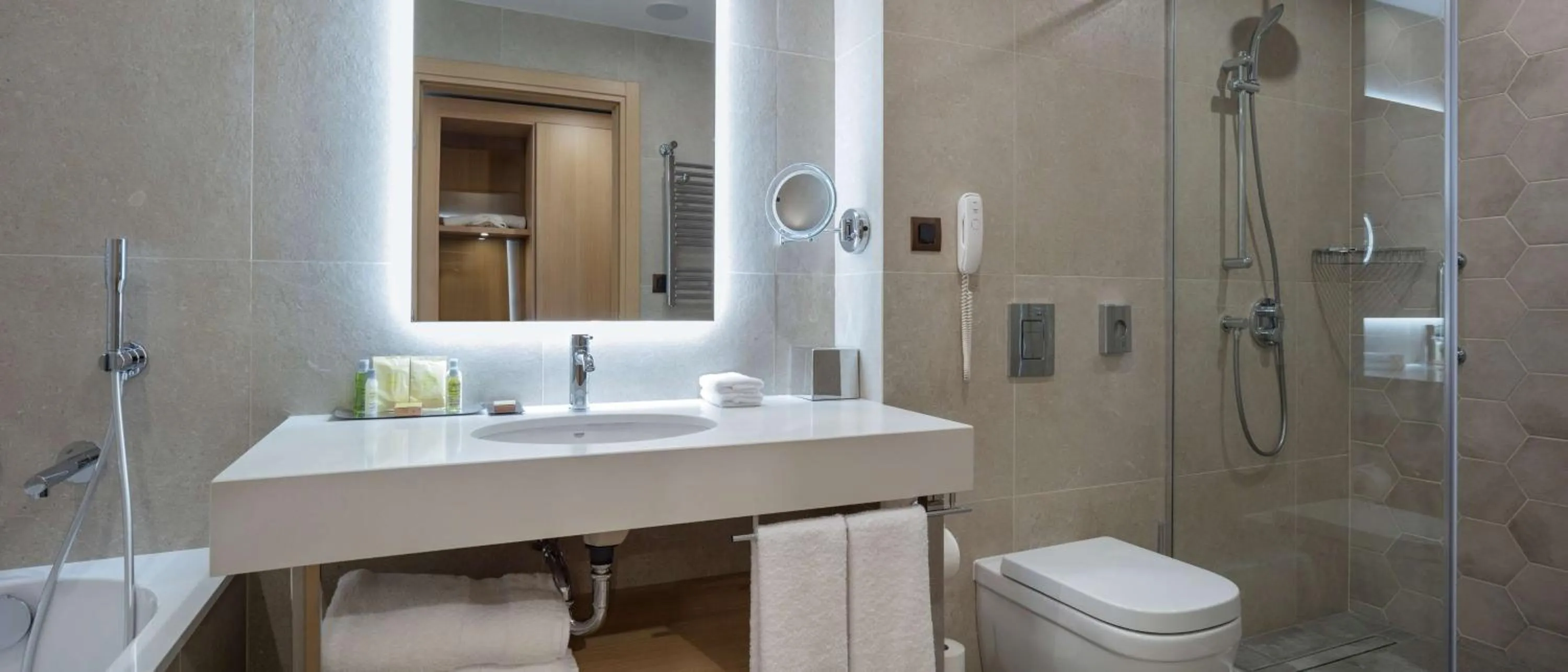 Bathroom in Doubletree By Hilton Plovdiv Center