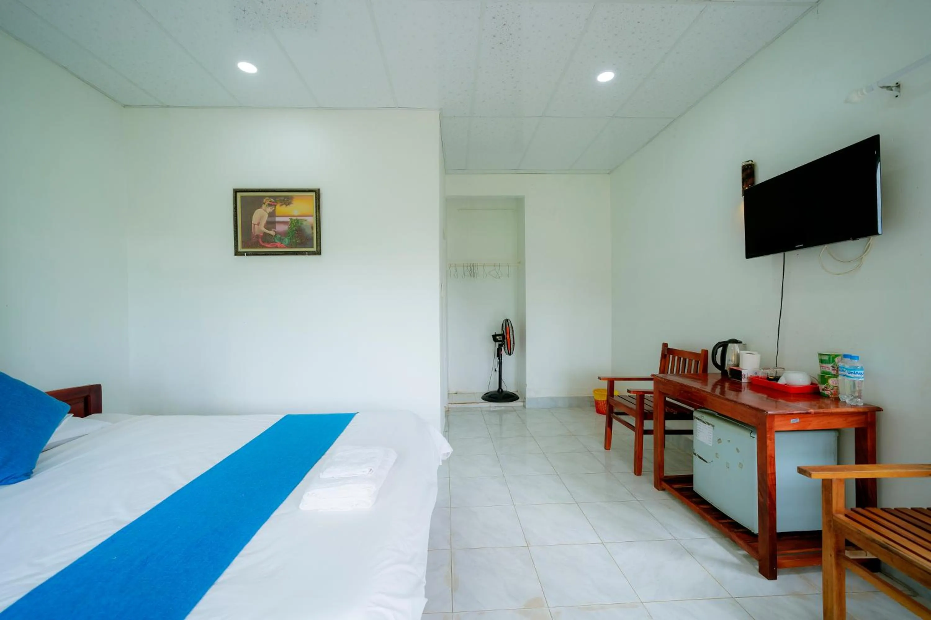 Bed in Thai Tan Tien Hotel