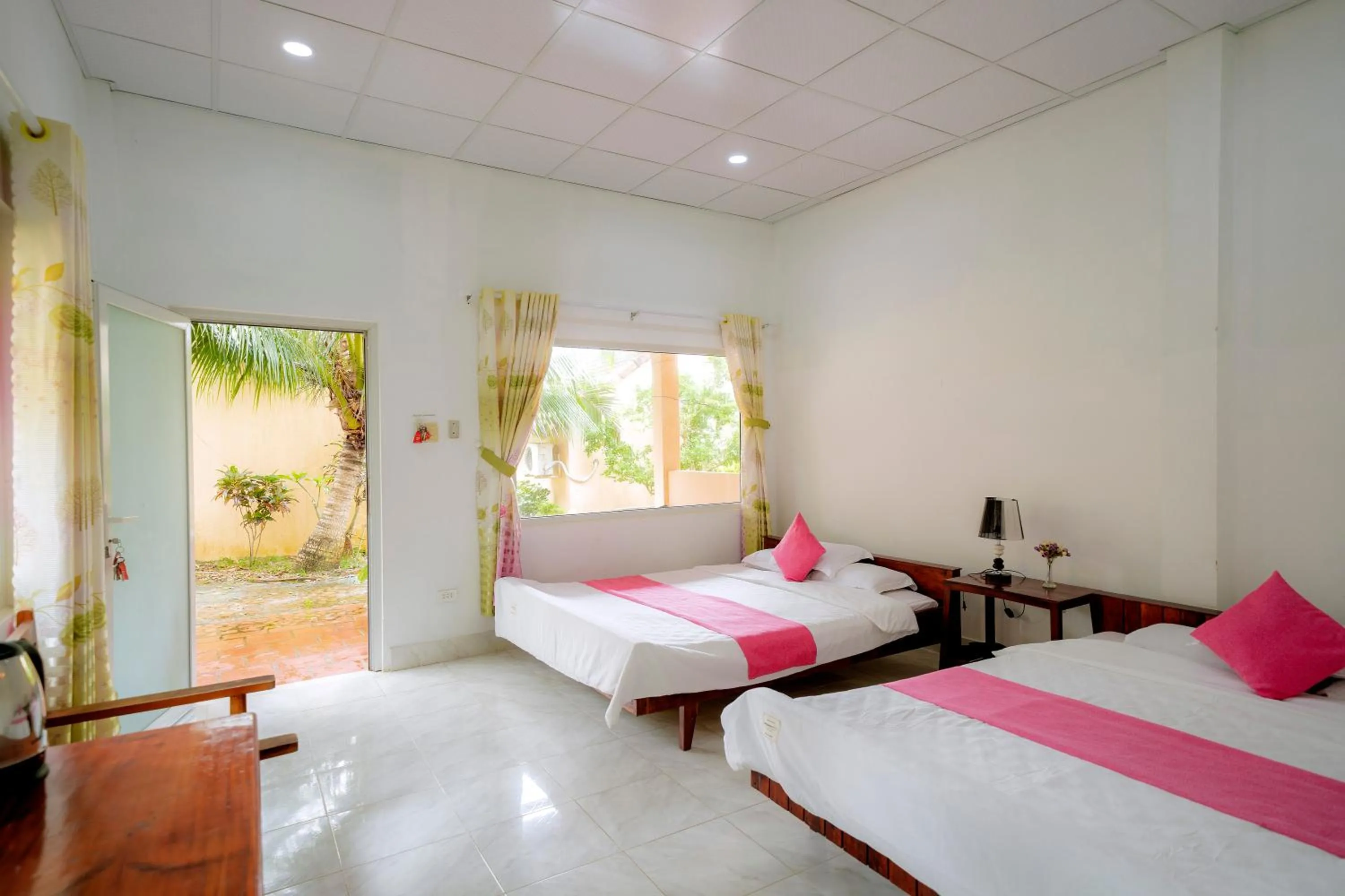 Bed in Thai Tan Tien Hotel