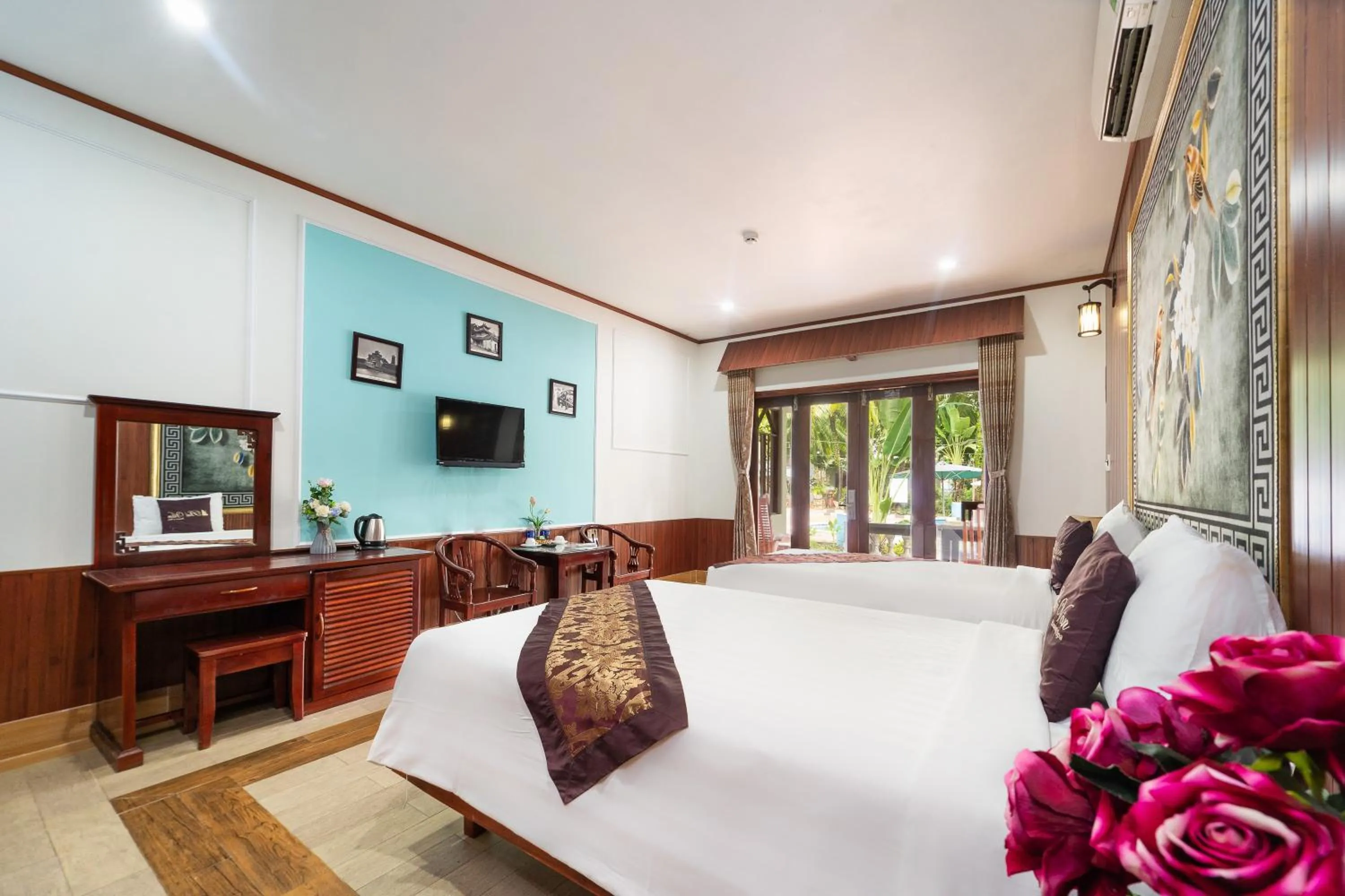 Bed in Phu Van Resort & Spa Phu Quoc