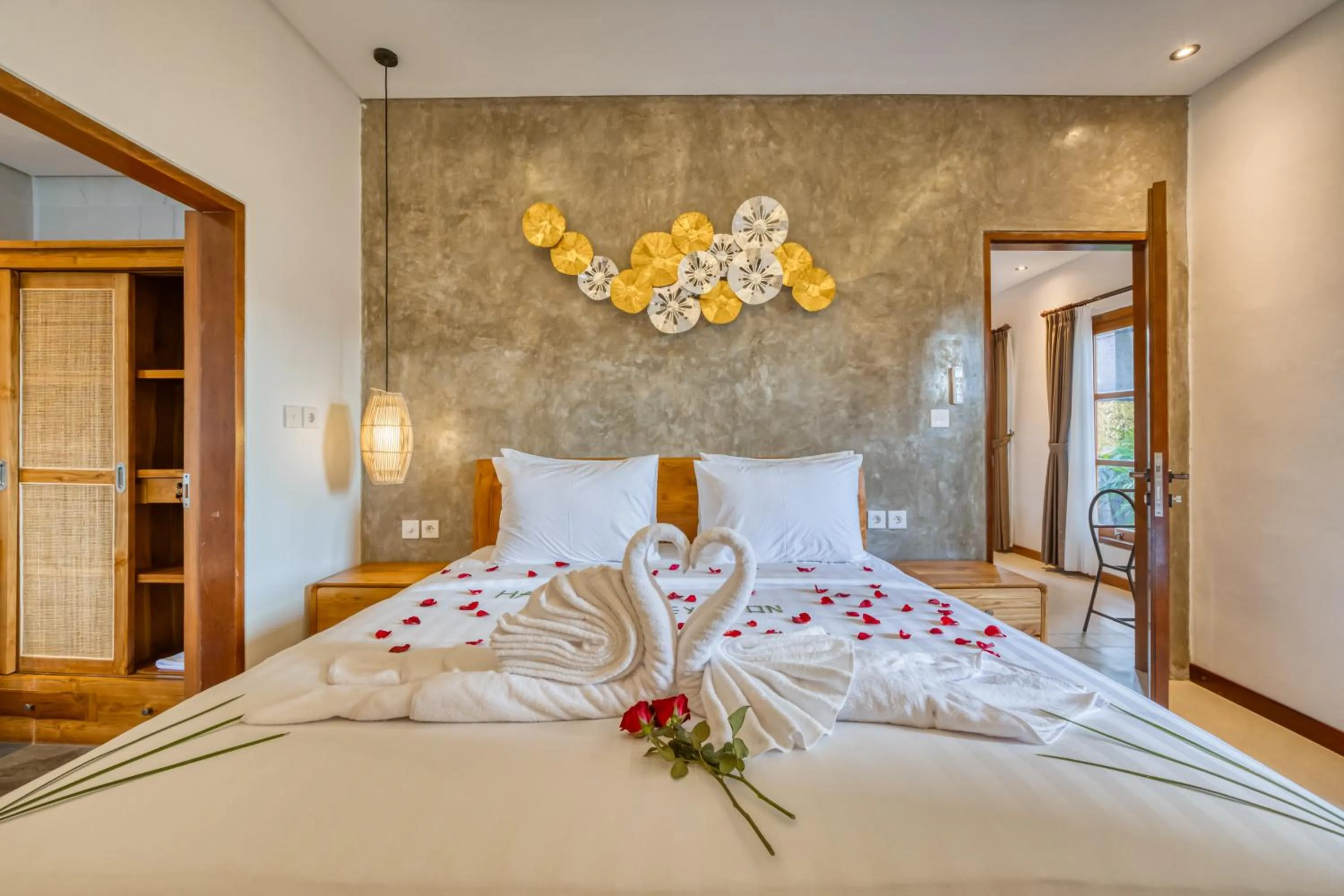 Bed in Villa Mirah Ubud