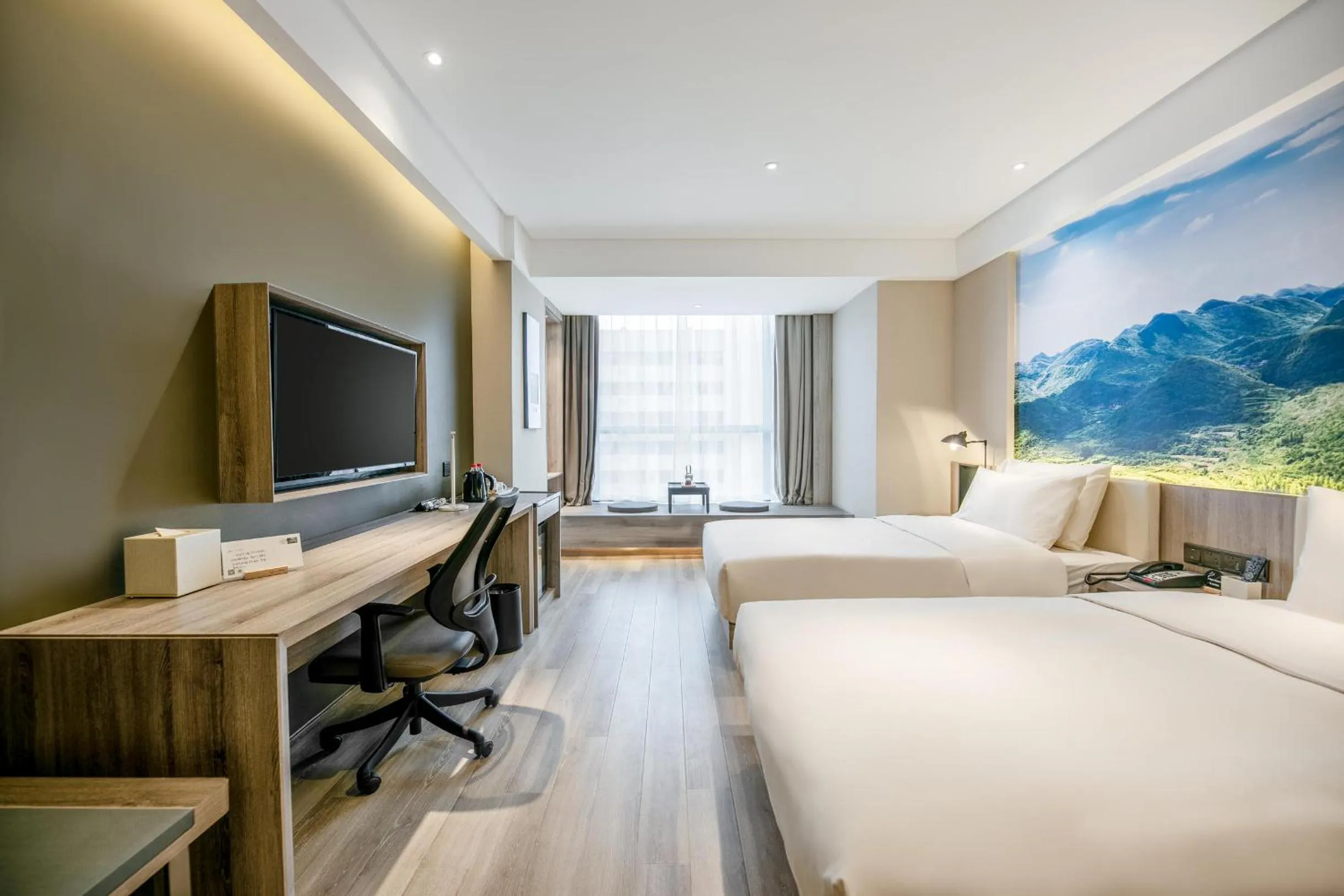 Bed in Atour Hotel Changsha International Covention Centre South Railway Station