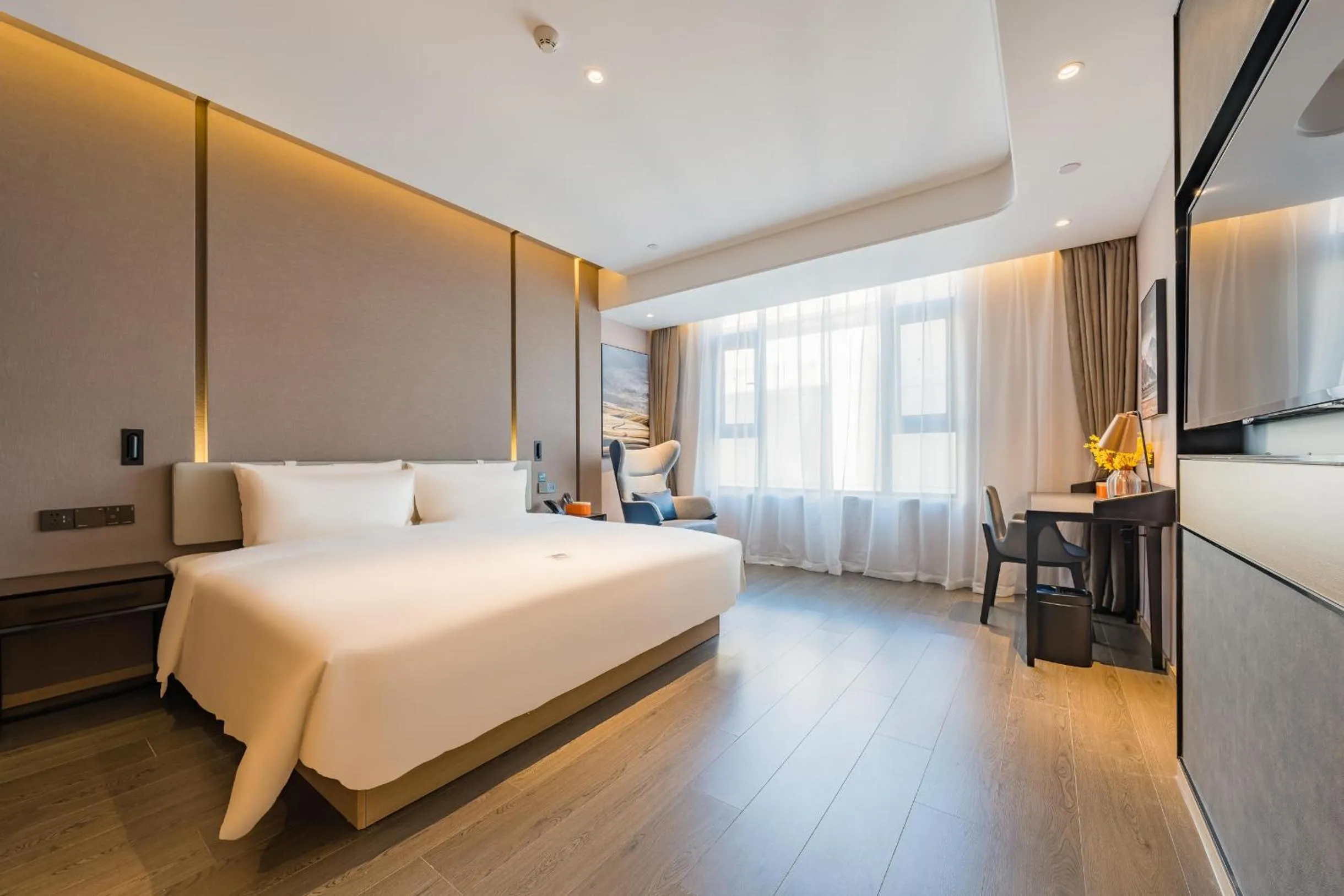 Bed in Atour Hotel Shijiazhuang South Construction Street