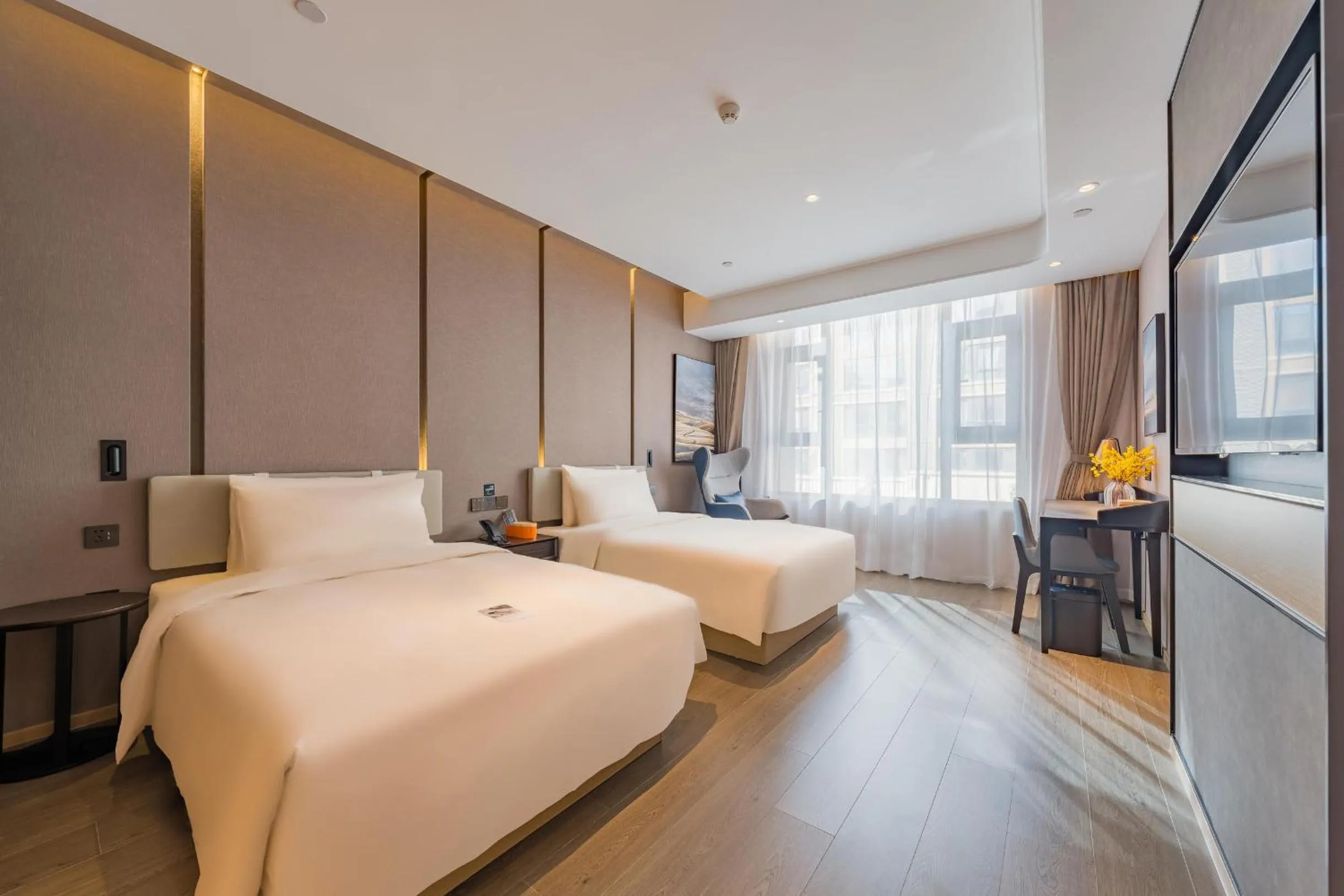 Bed in Atour Hotel Shijiazhuang South Construction Street