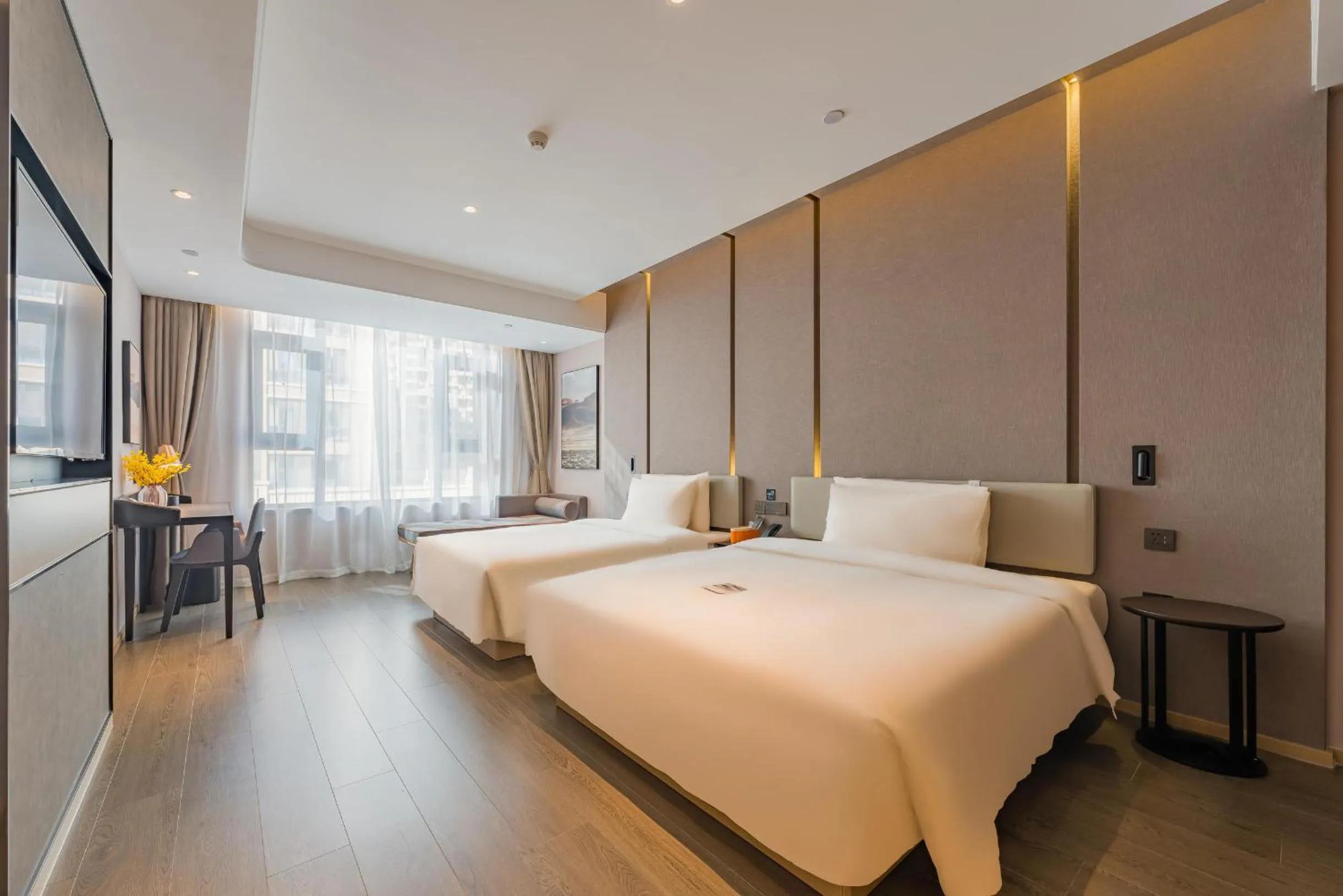 Bed in Atour Hotel Shijiazhuang South Construction Street