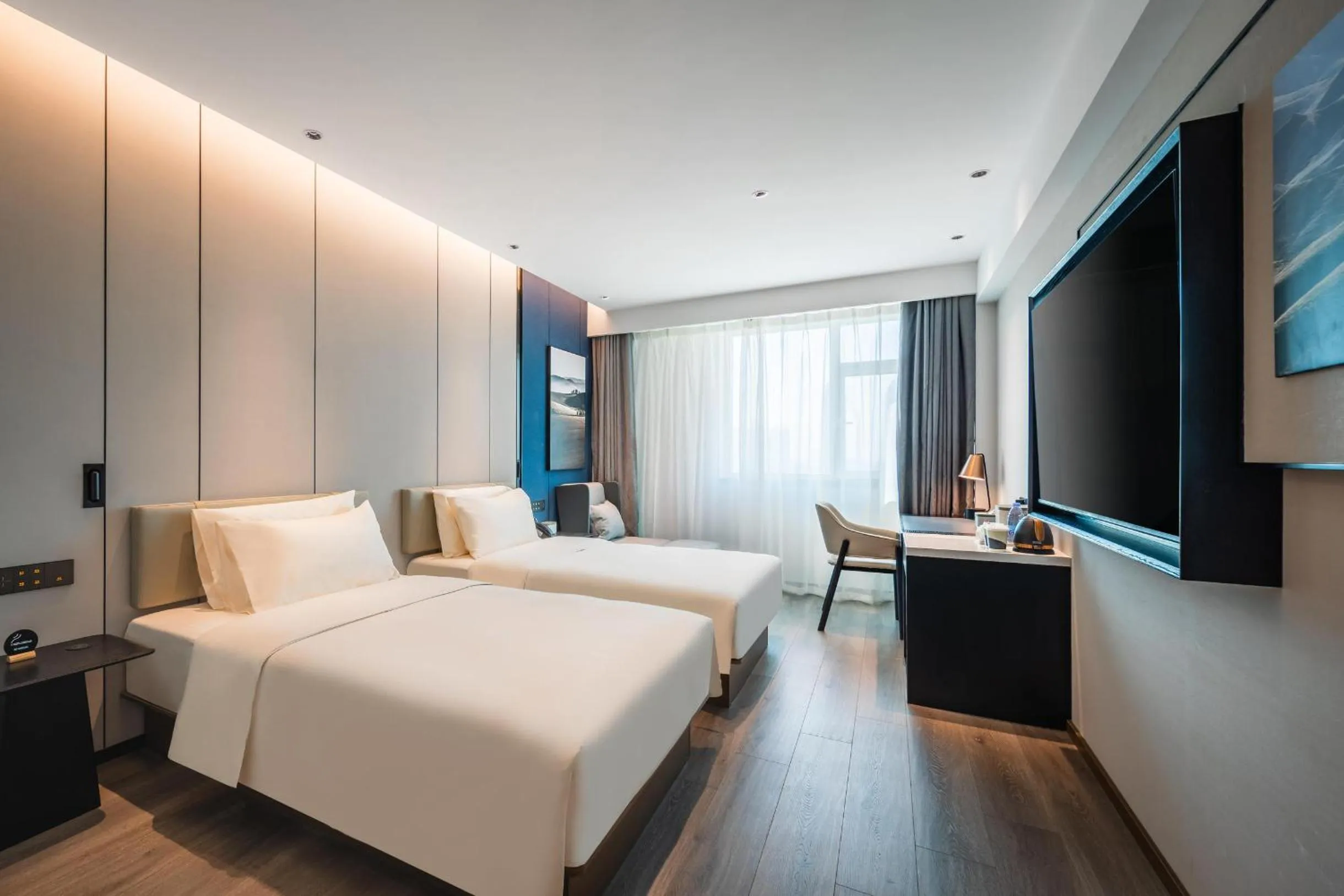 Bed in Atour Hotel Shenyang Changbai Island