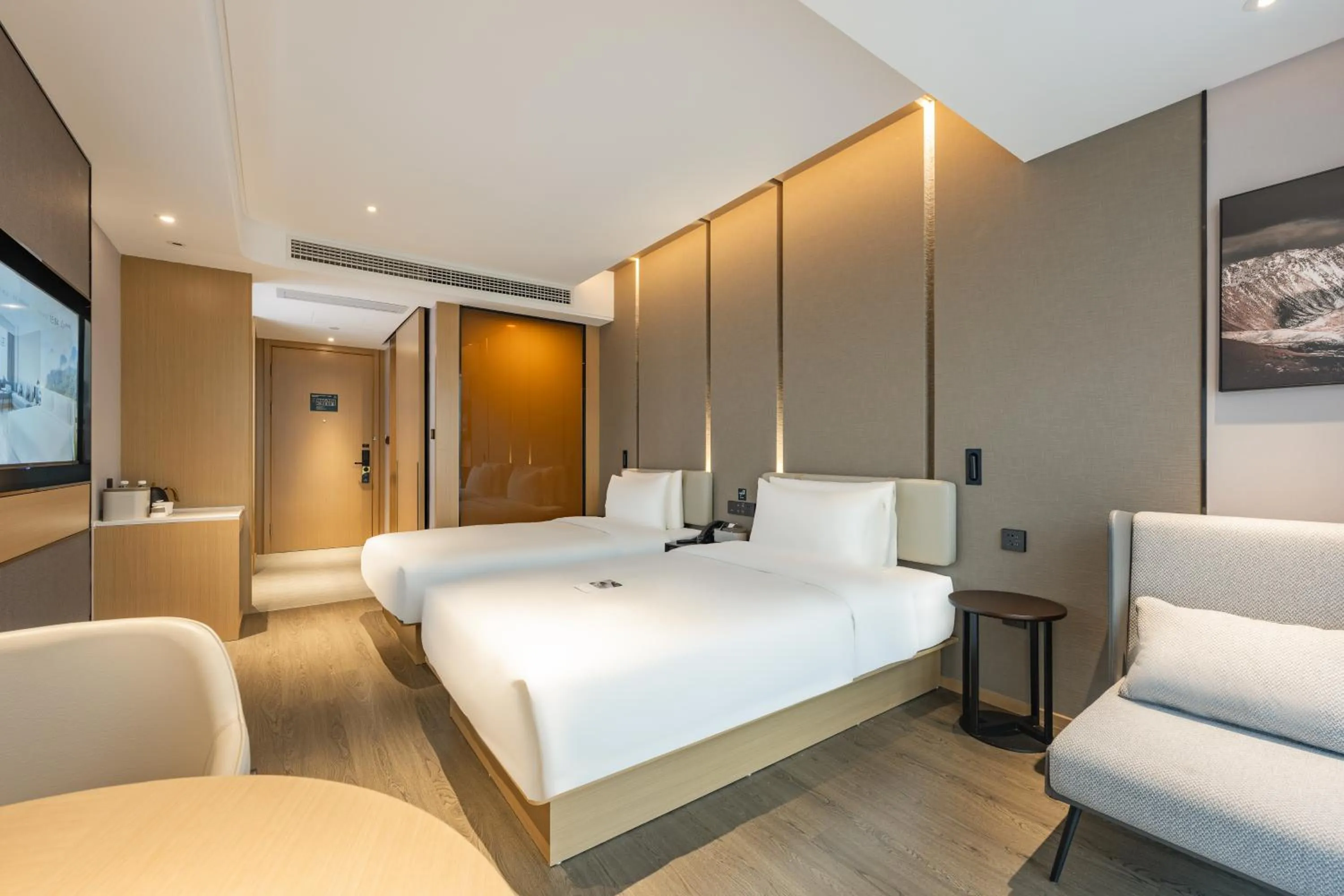 Bedroom, Bed in Atour Hotel Shanghai Pujiang