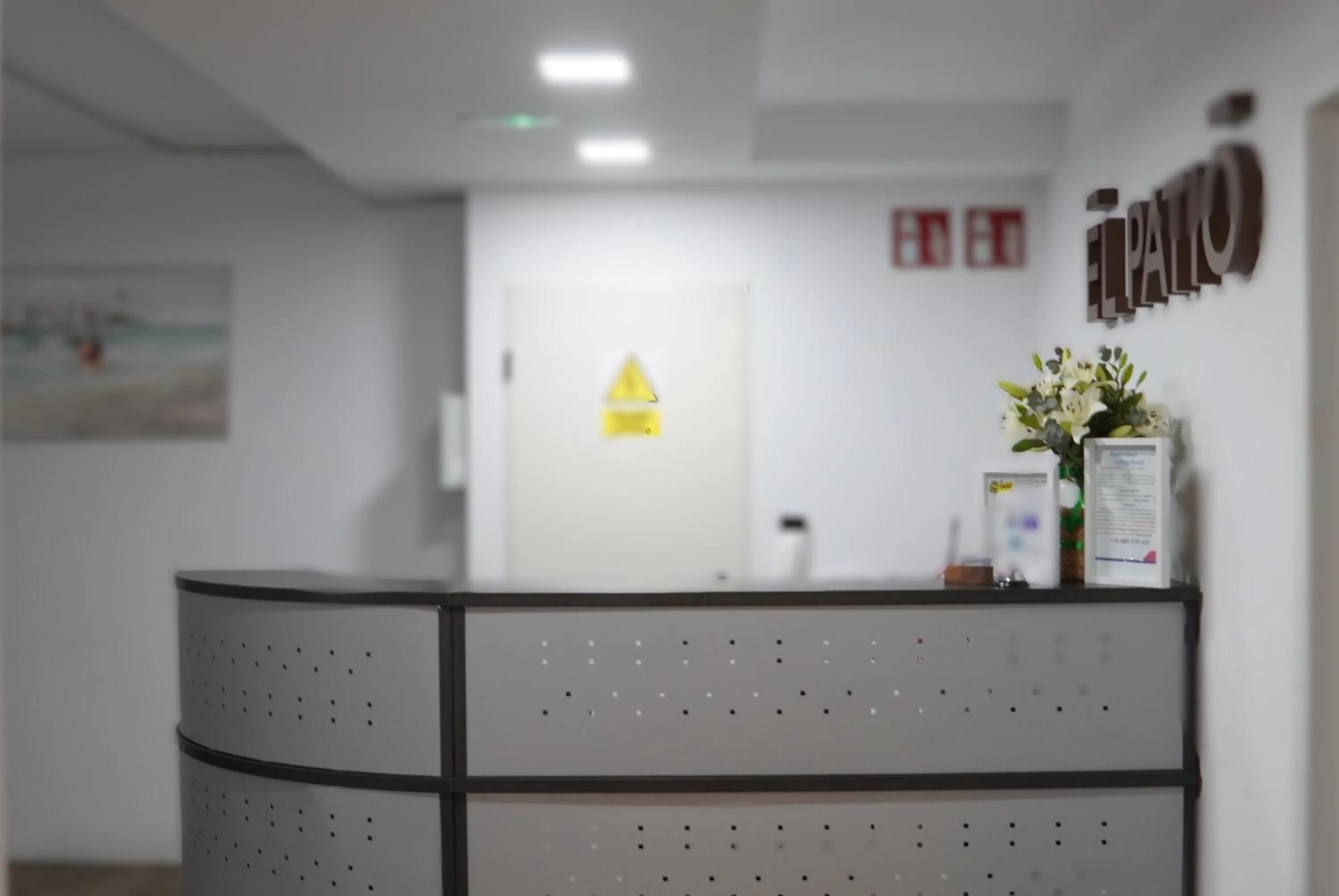 Lobby or reception in El Patio Hostal