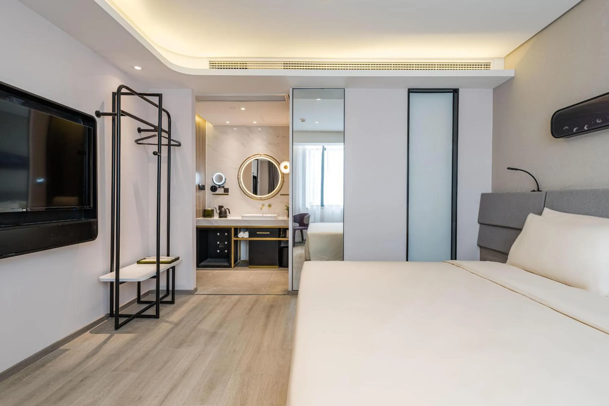 Bed in Atour Hotel Nanjing Confucius Temple Old East Gate