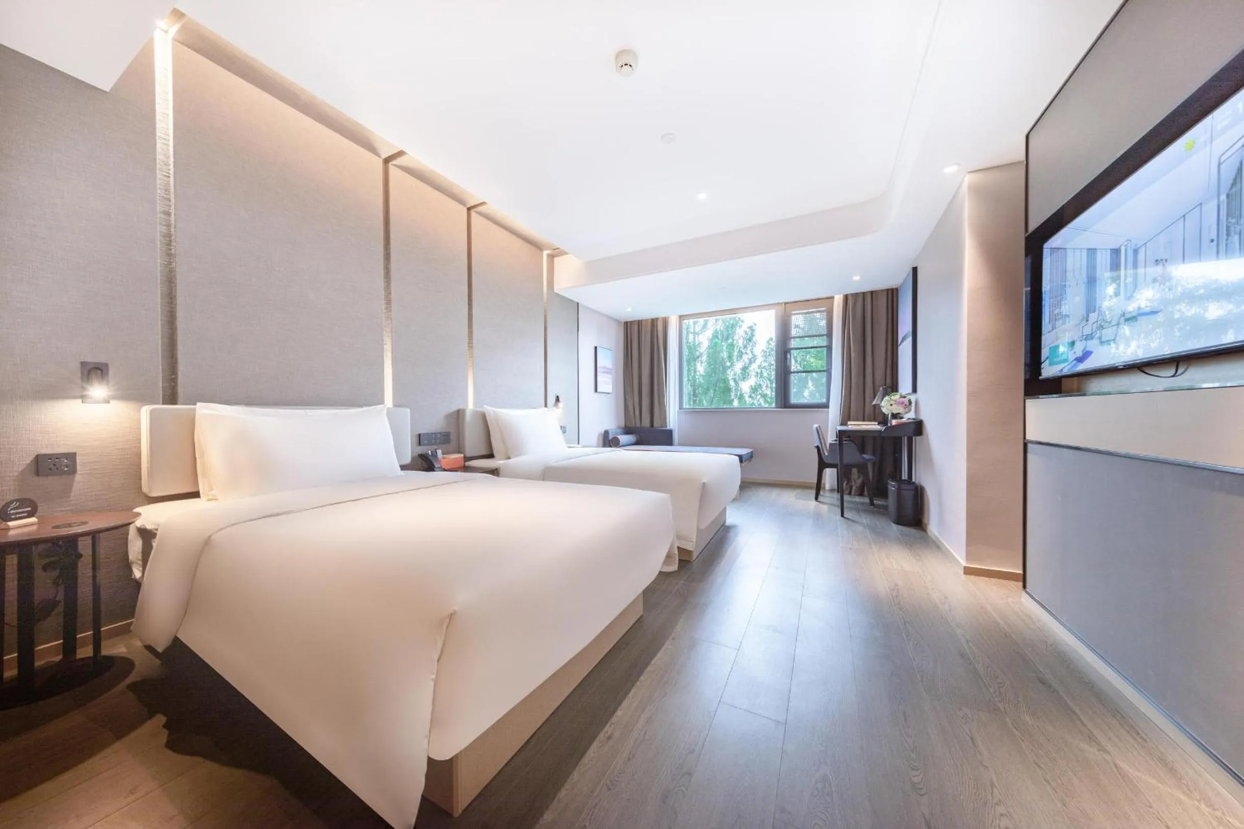 Bed in Atour Hotel Nanjing NUAA Ming Palace