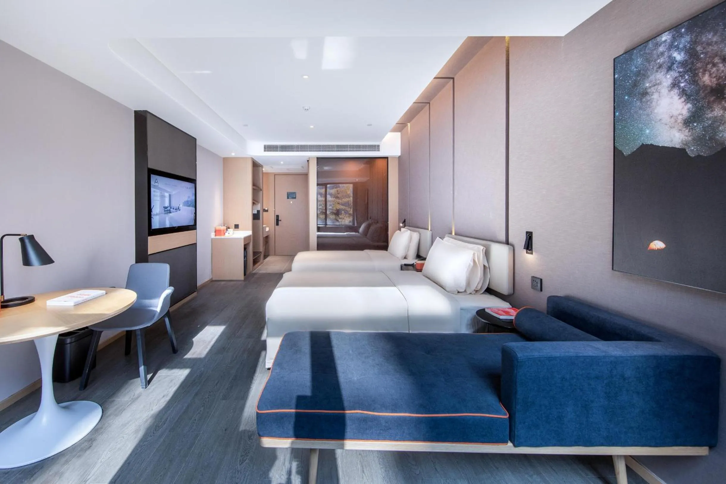 Bed in Atour Hotel Nanjing Xianlin Unviersity Town