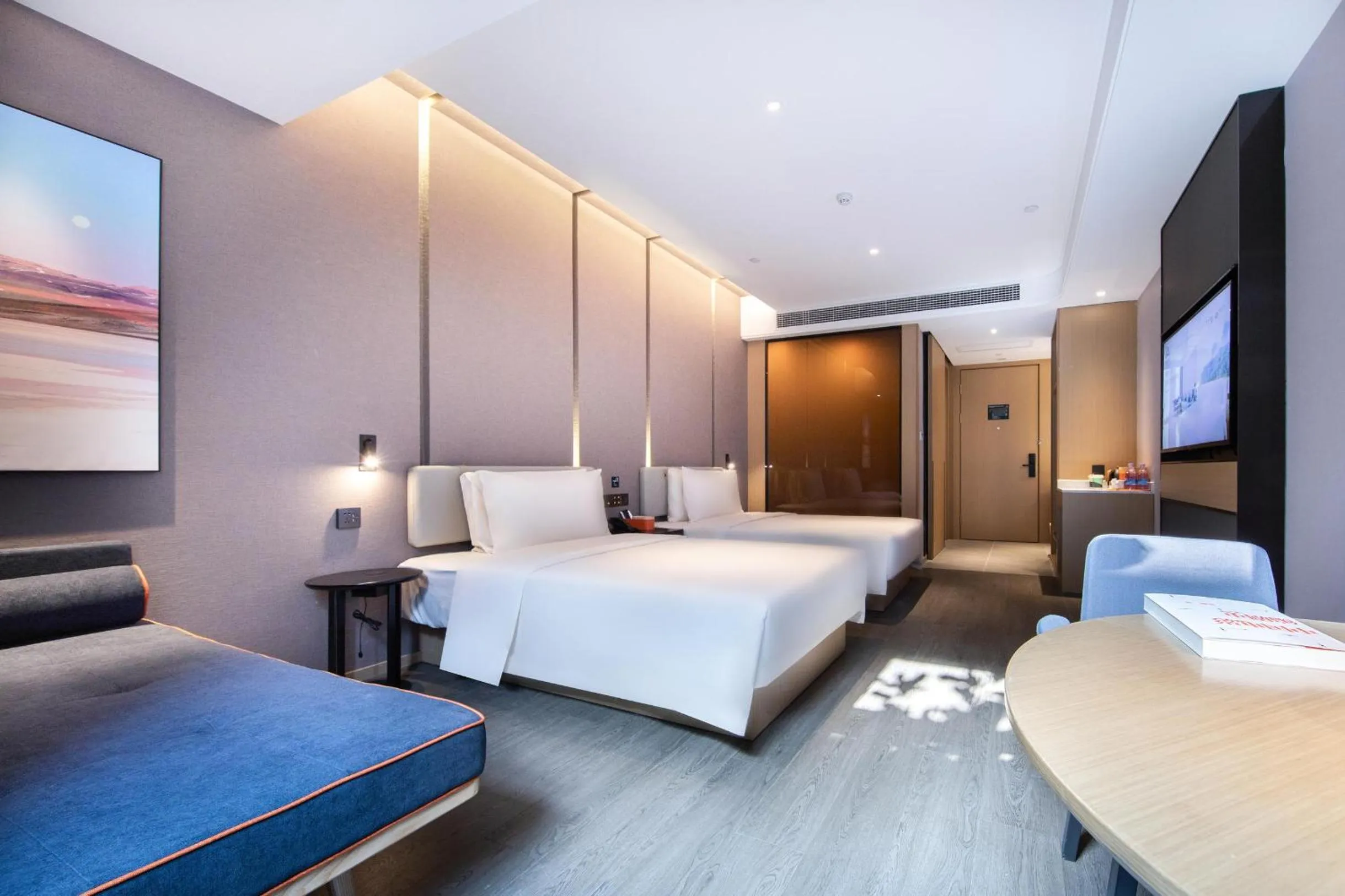 Bed in Atour Hotel Nanjing Xianlin Unviersity Town