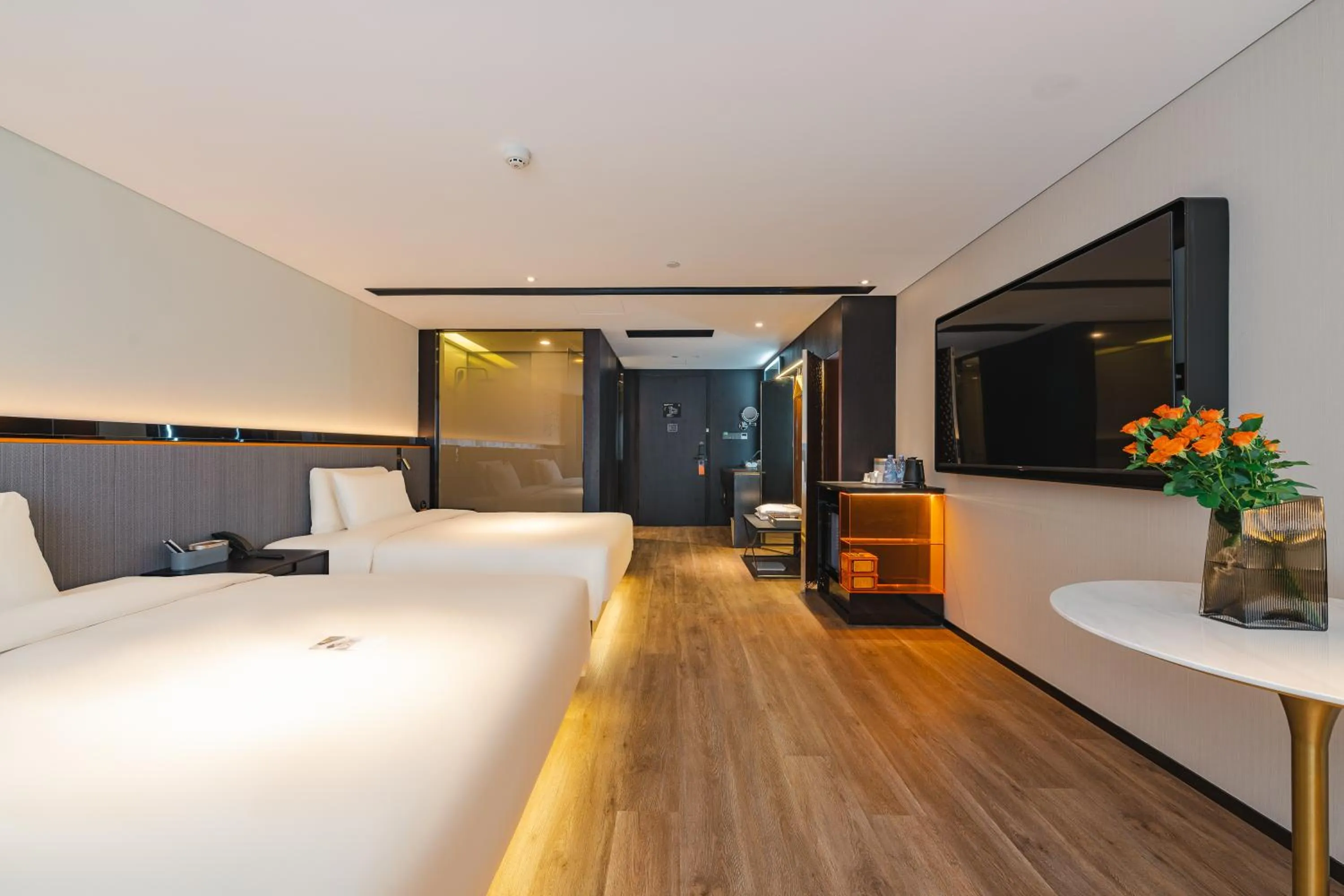 Bed in Atour S Hotel Wuxi Nanchang Street