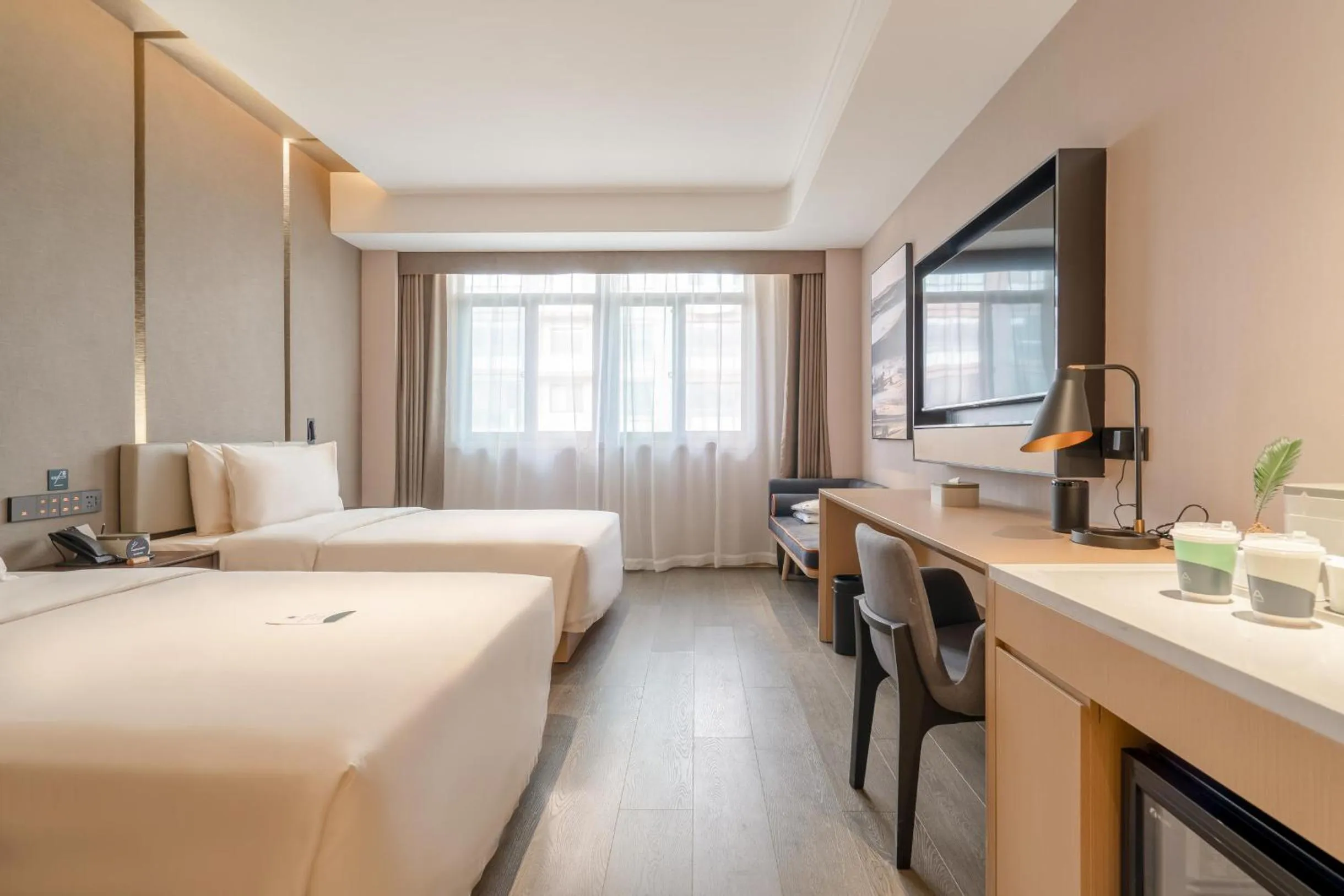 Bed in Atour Hotel Yixing Middle Yangquan Road