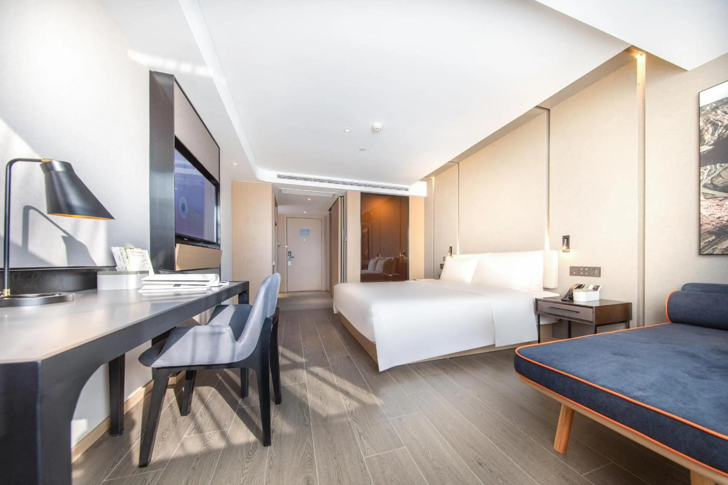 Bed in Atour Hotel Lianyungang City Government