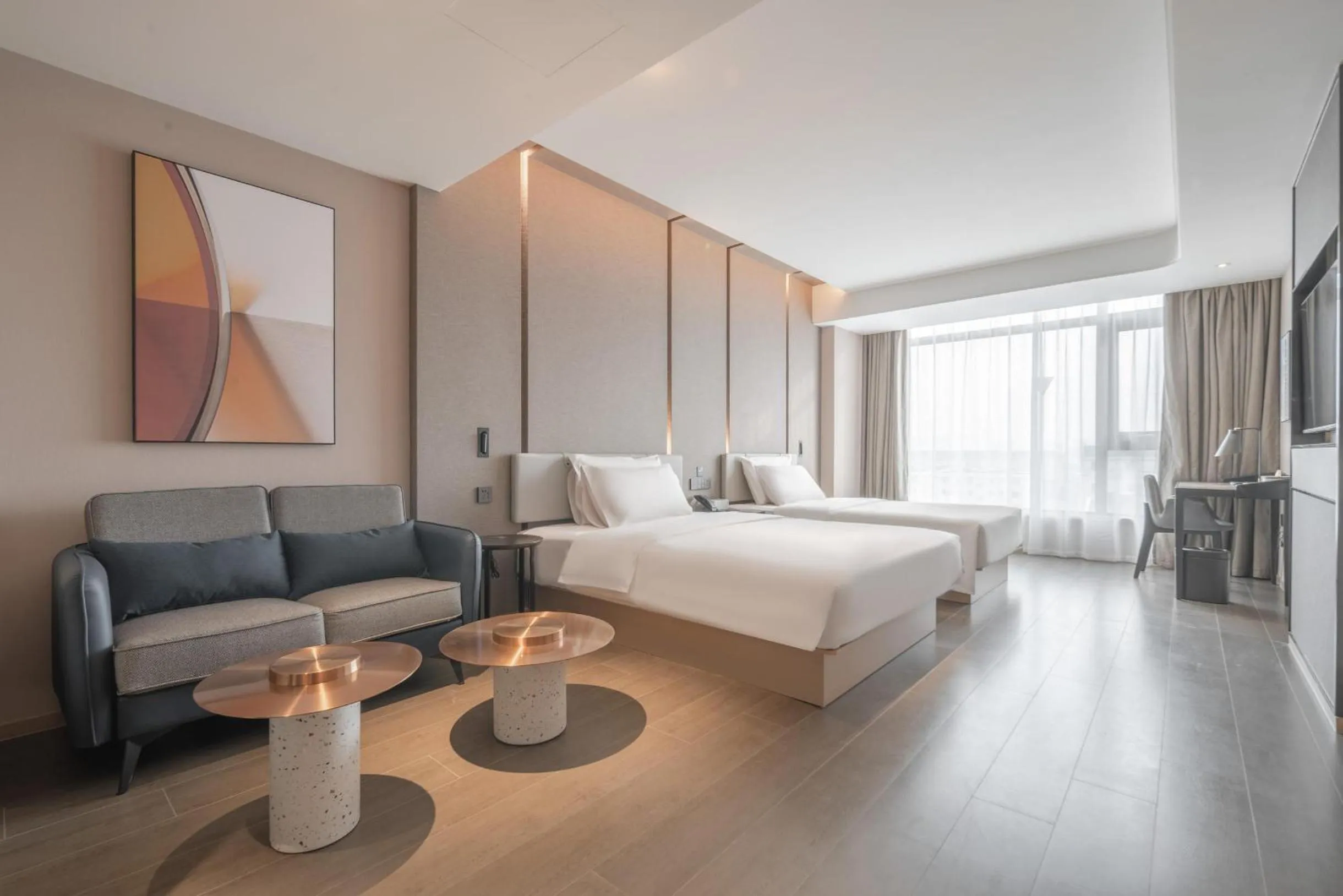 Bed in Atour Hotel Yizheng Wannian Avenue